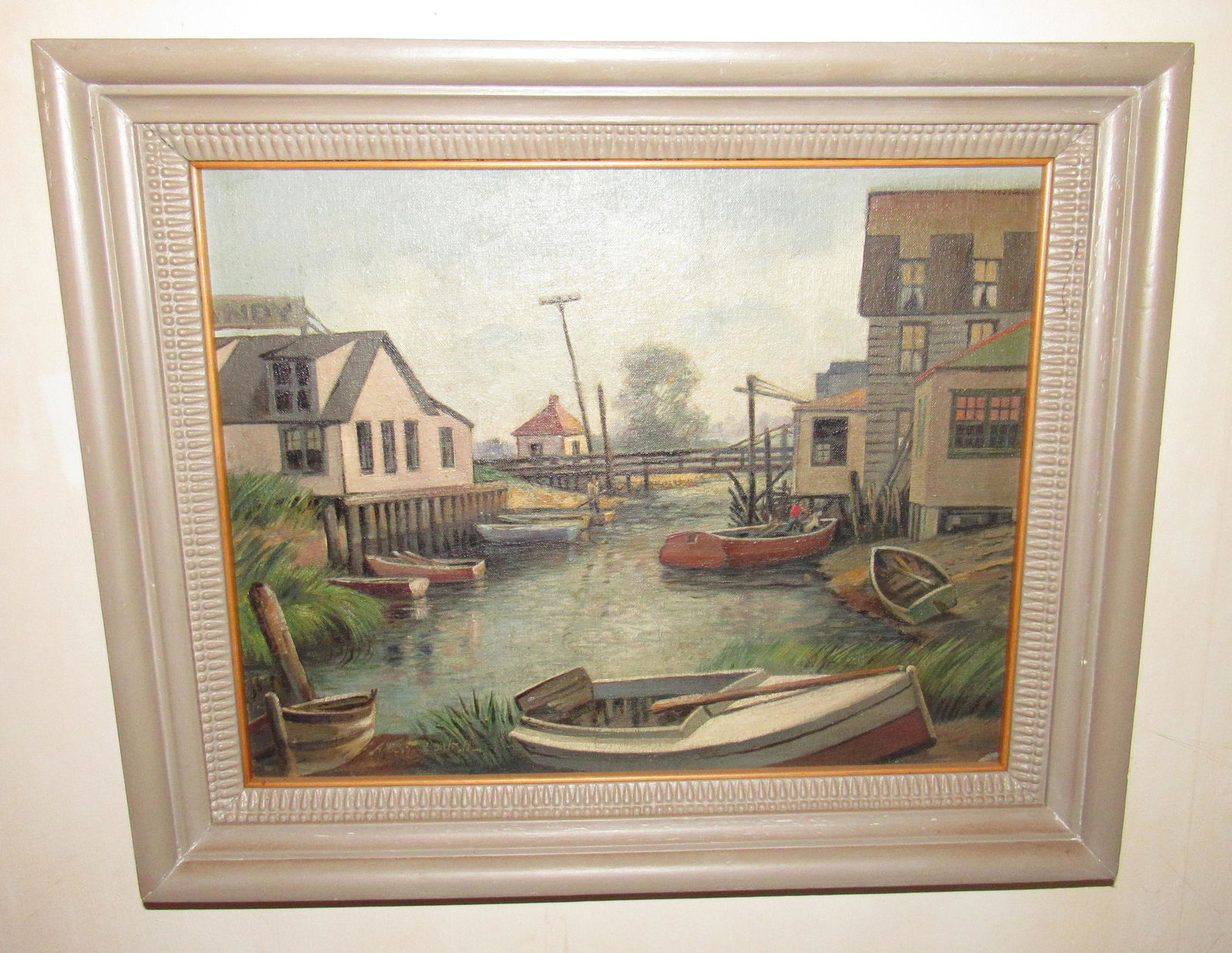 Signed Oil on Board Painting Albert ??? (1 of 4)