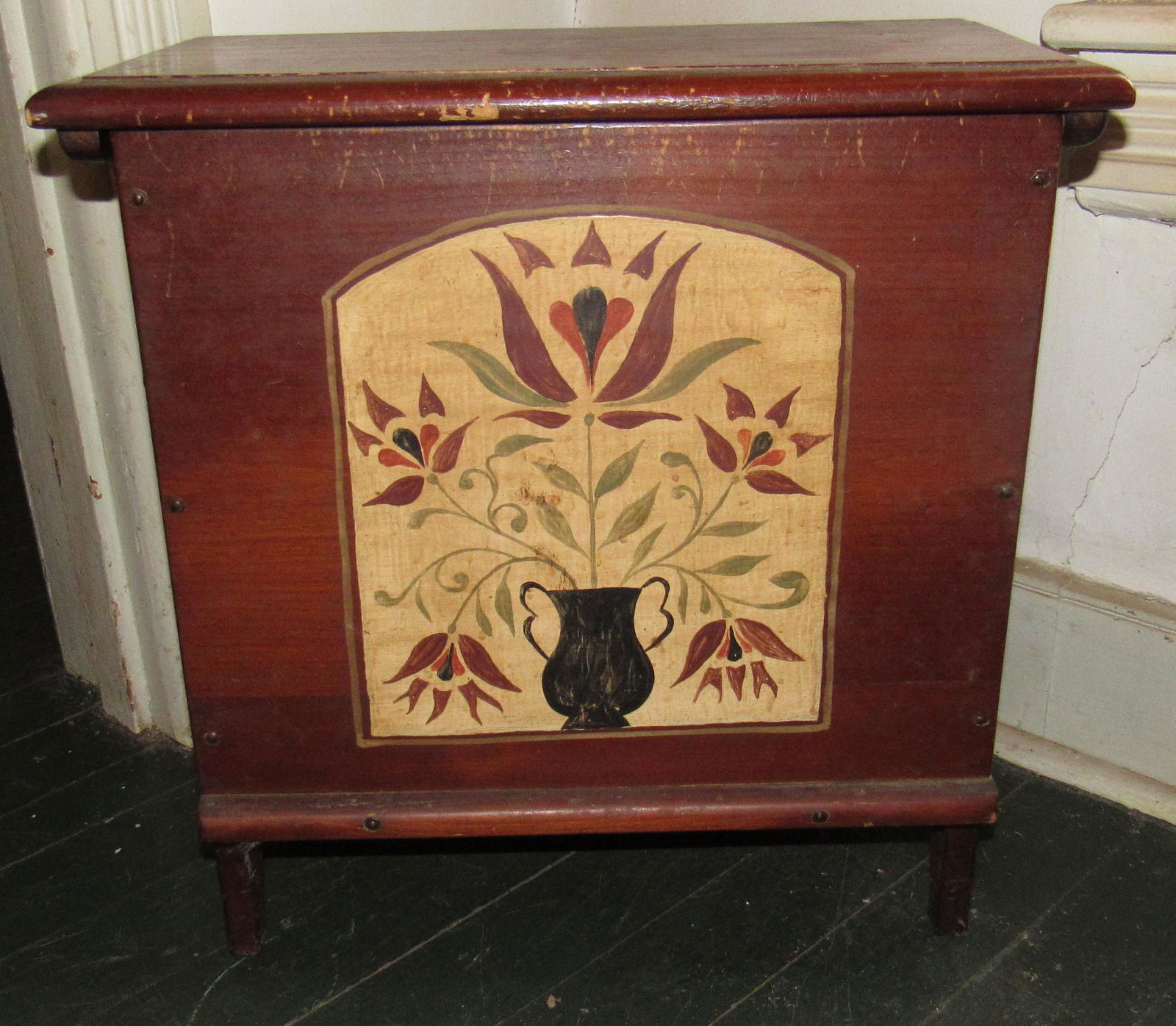 Paint Decorated Wood Box (1 of 5)