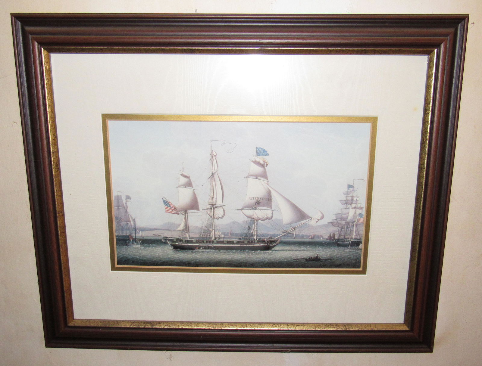 1817 United States Packet Ship Print Robert Salmon (1 of 4)