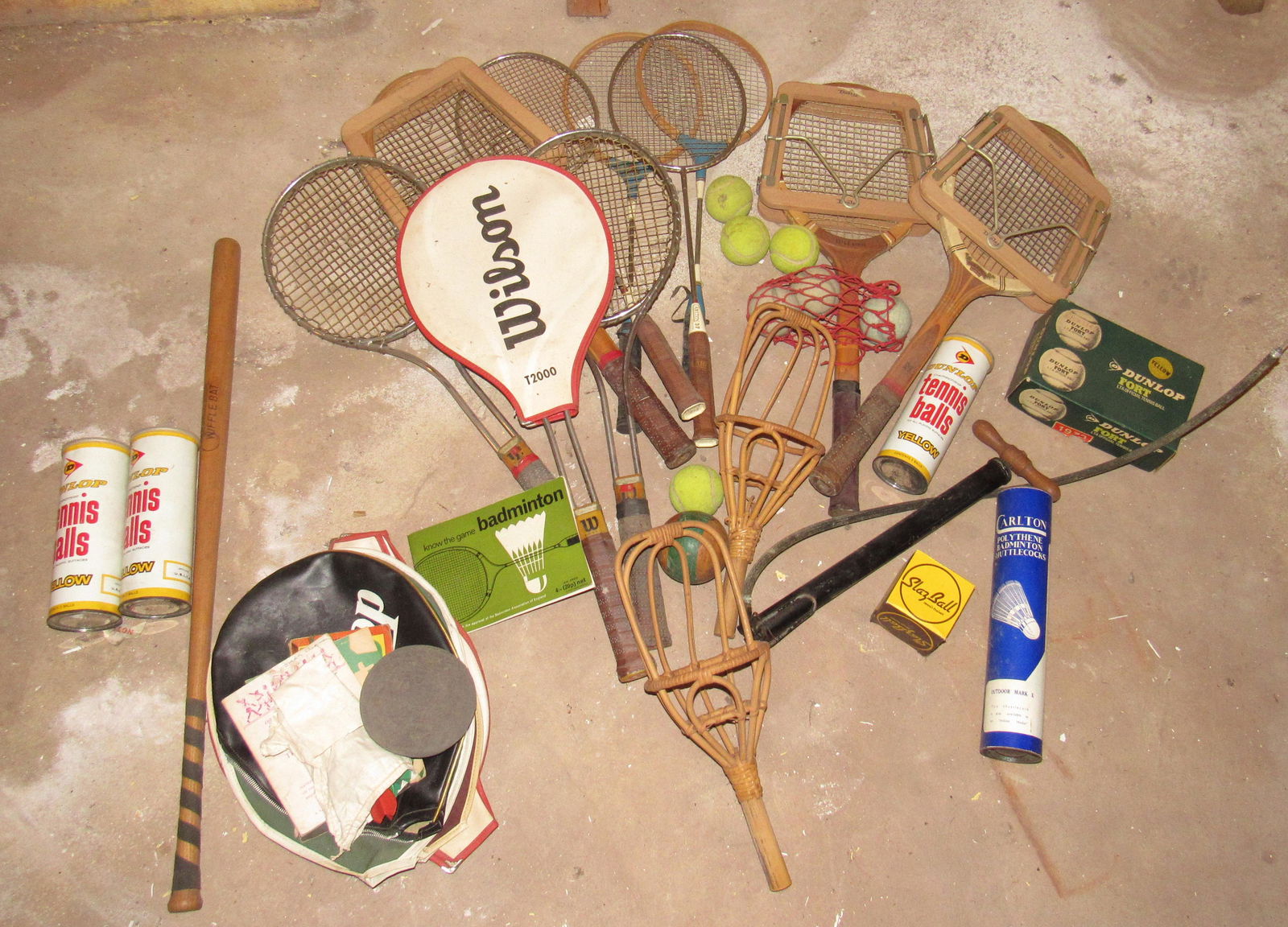 Tennis Rackets Wooden Wiffle Bat (1 of 5)