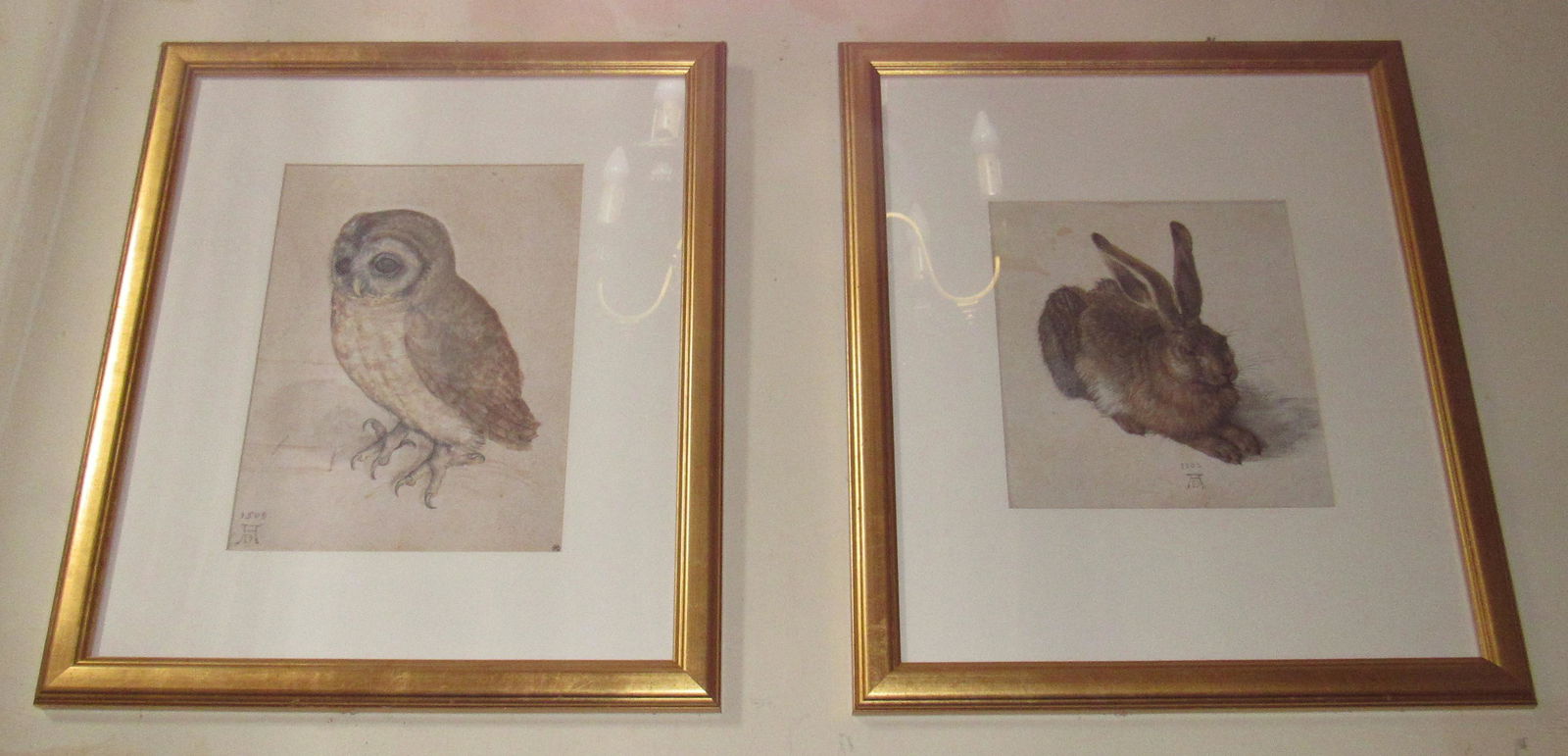 Albrecht Durer Hare Rabbit and Owl Prints (1 of 2)