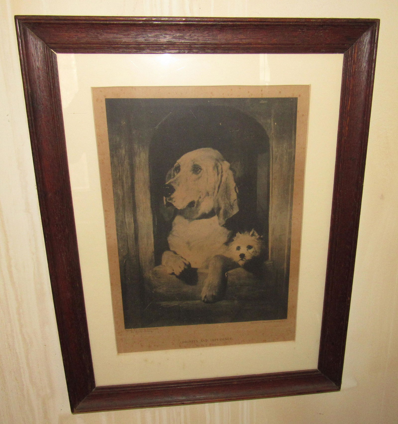 Dignity and Impudence Sir E Landseer in Oak Frame (1 of 4)