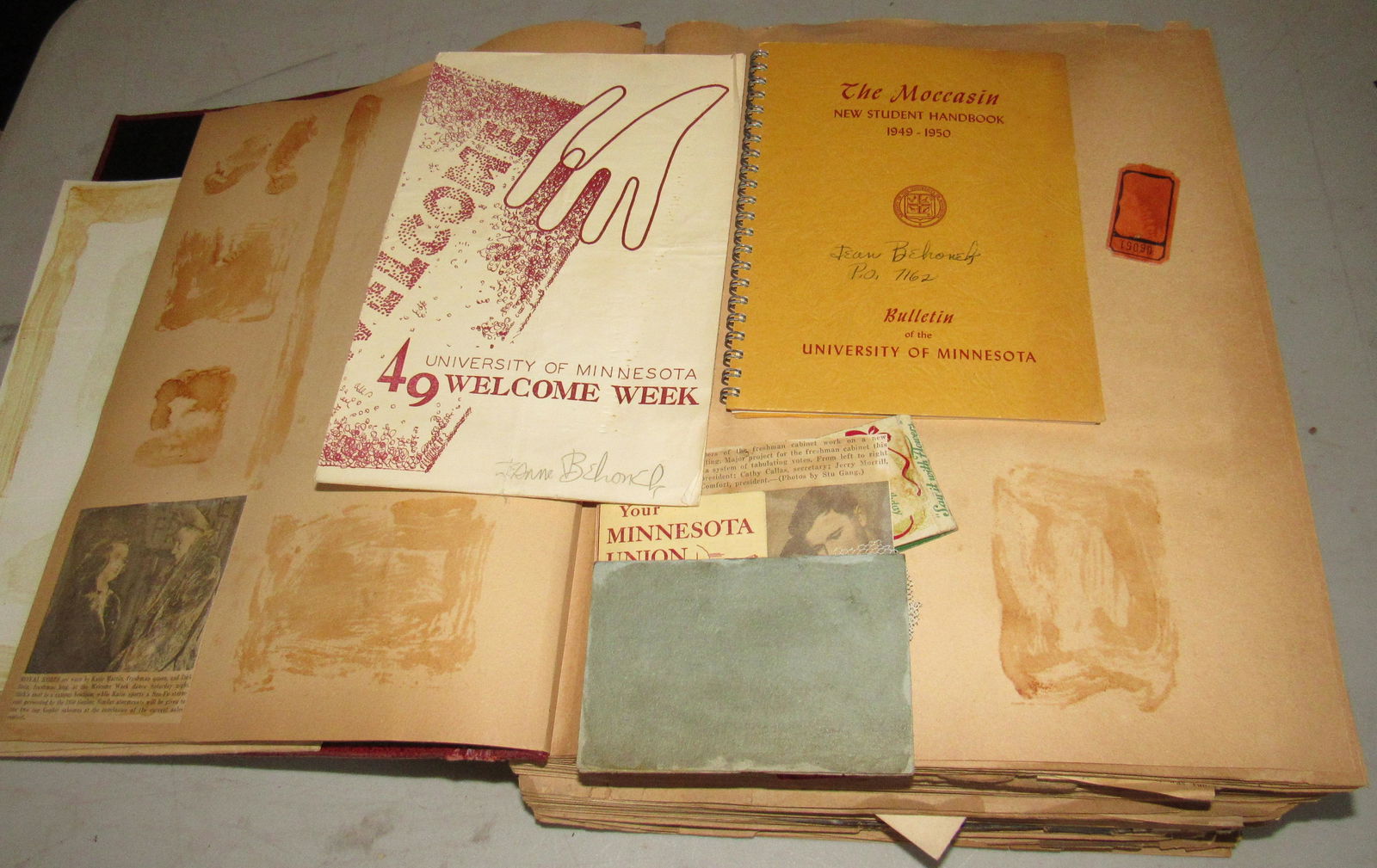 Large Scrap Book w/ Ephemora Photos Pinbacks (1 of 16)