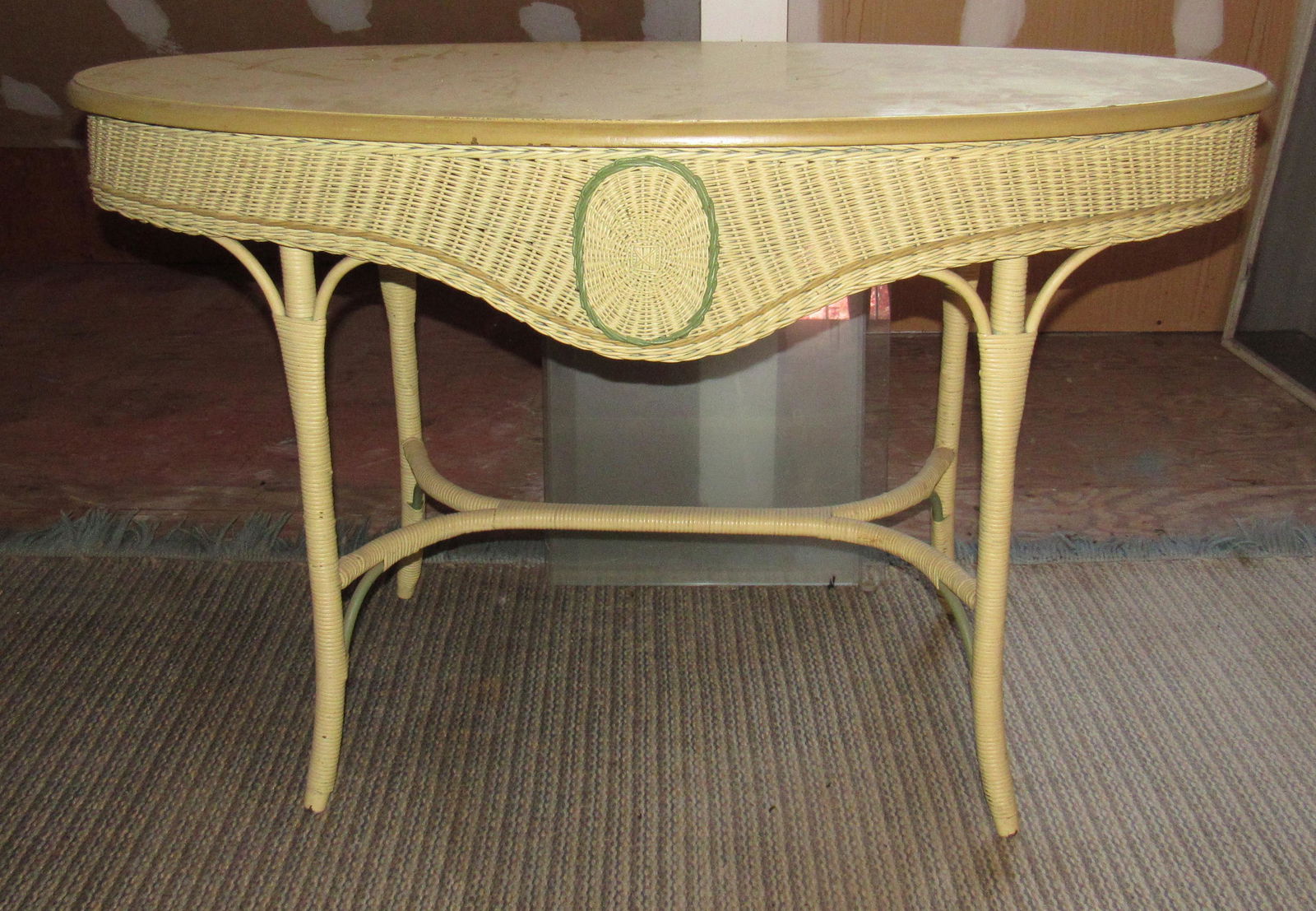 Vintage Wicker Table (1 of 3)
