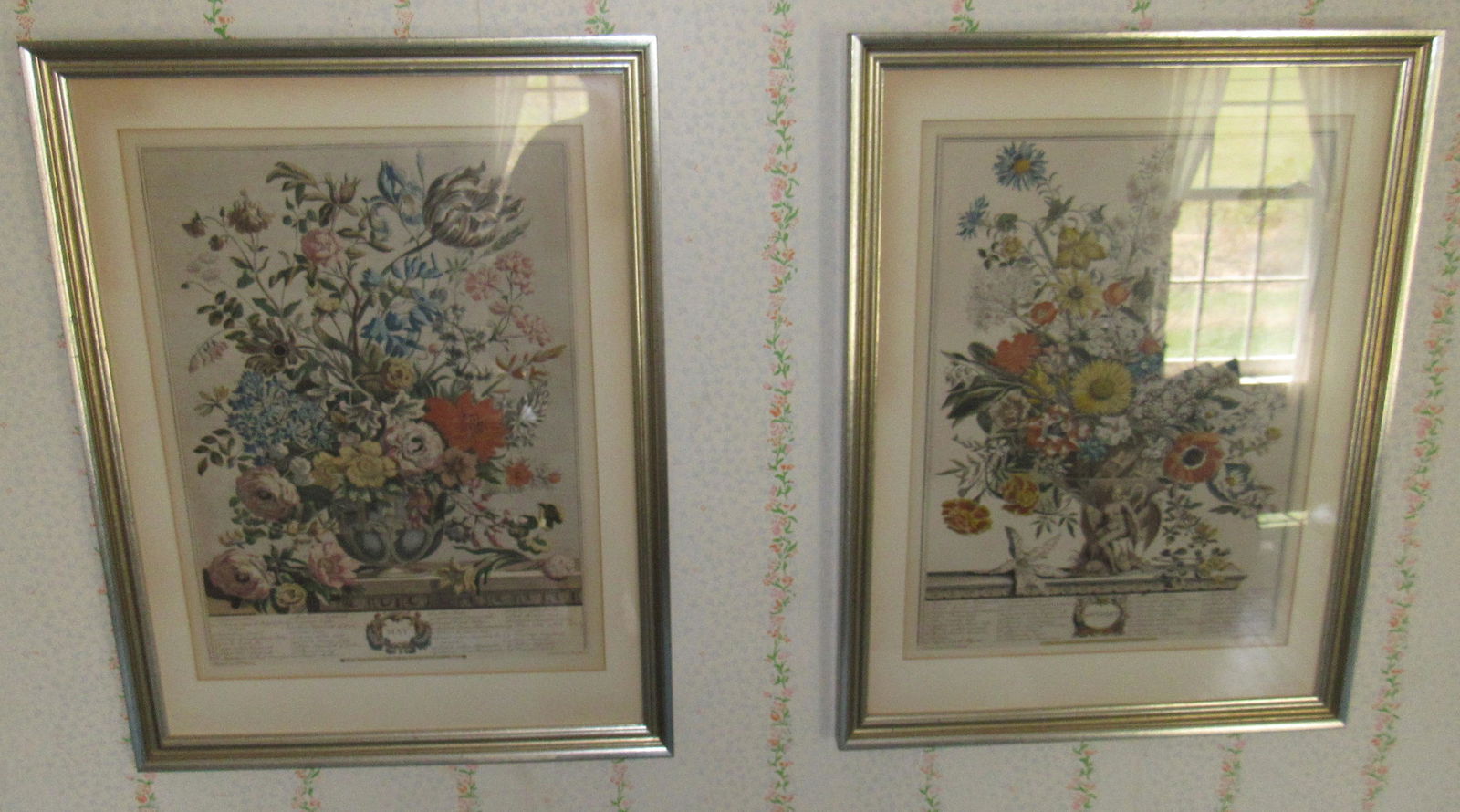 3 Floral Flower Engravings (1 of 3)