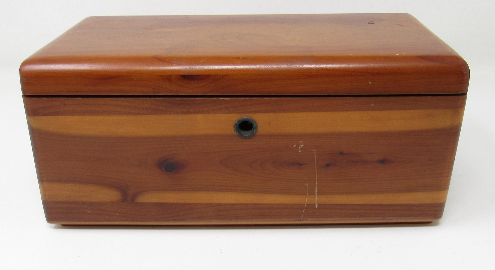 Miniature Cedar Chest Box: Approx 4 1/2" x 9" x 4" tall