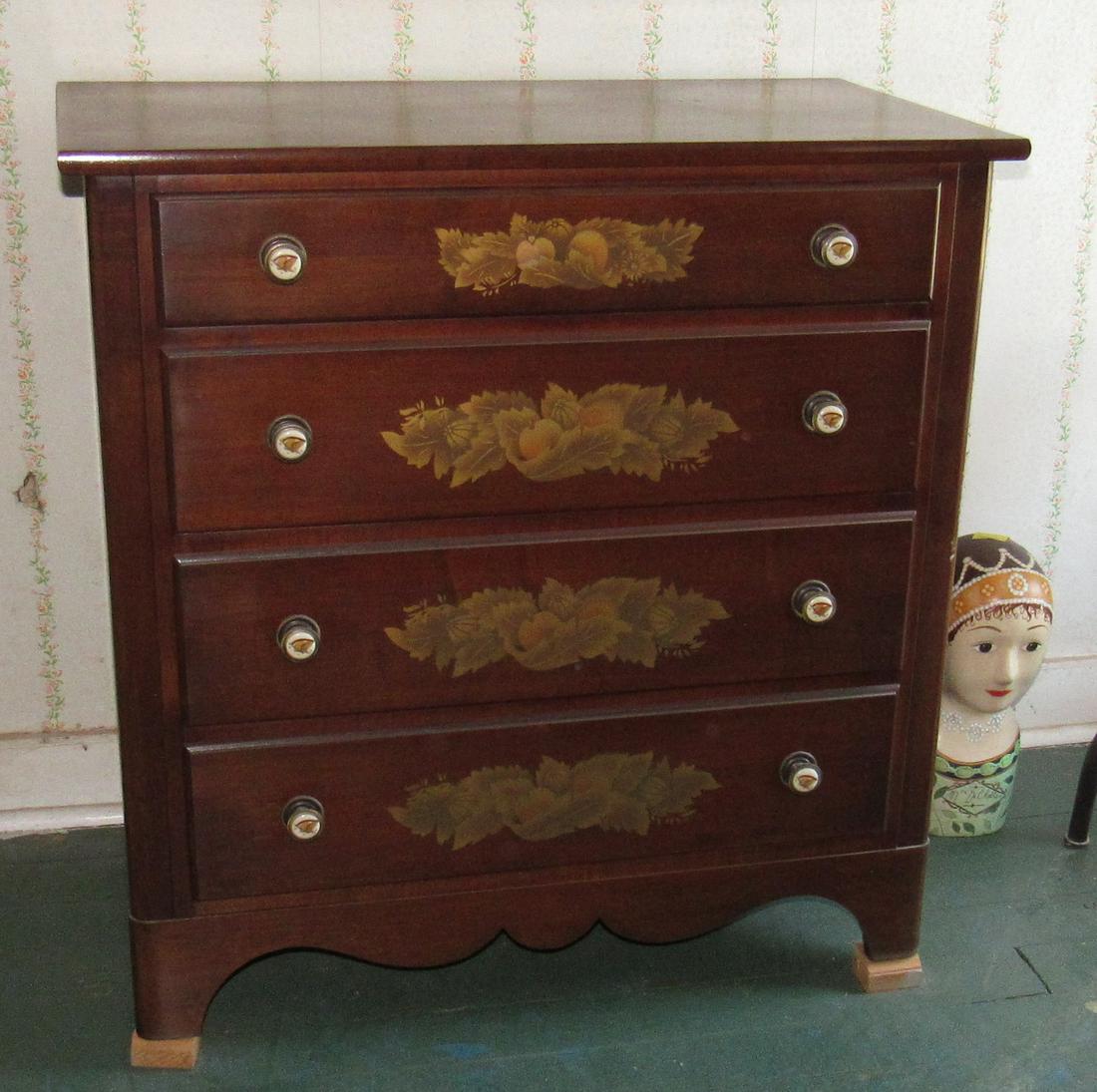 Signed Hitchcock 4 Drawer Chest (1 of 5)