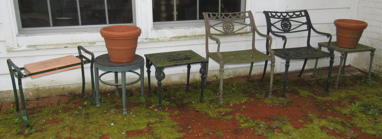 Cast Aluminum Patio Furniture Chairs Tables: Getting all pictured