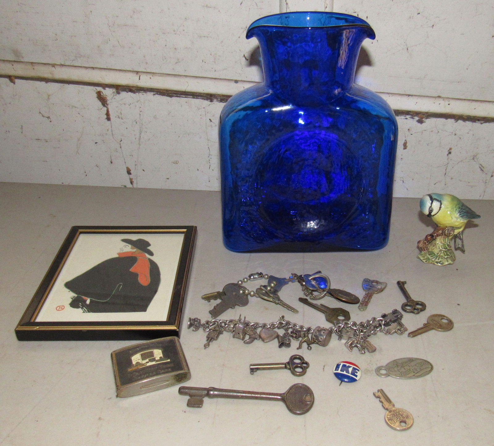 Keys Masonic Tag  Beswick Bird Bottle (1 of 4)