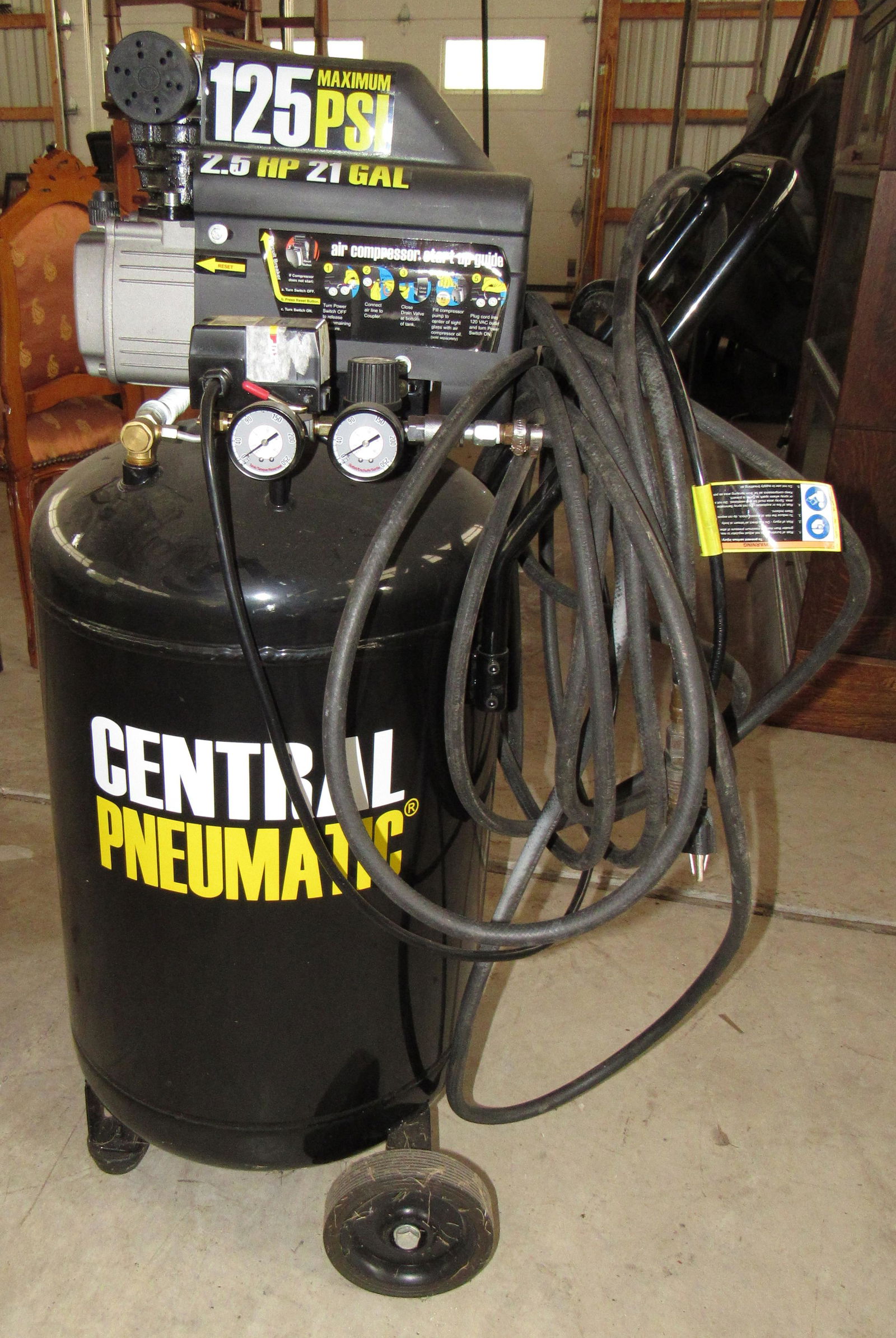 Central Pneumatic 21 Gallon Air Compressor Jun 14, 2020 M.J. Stasak