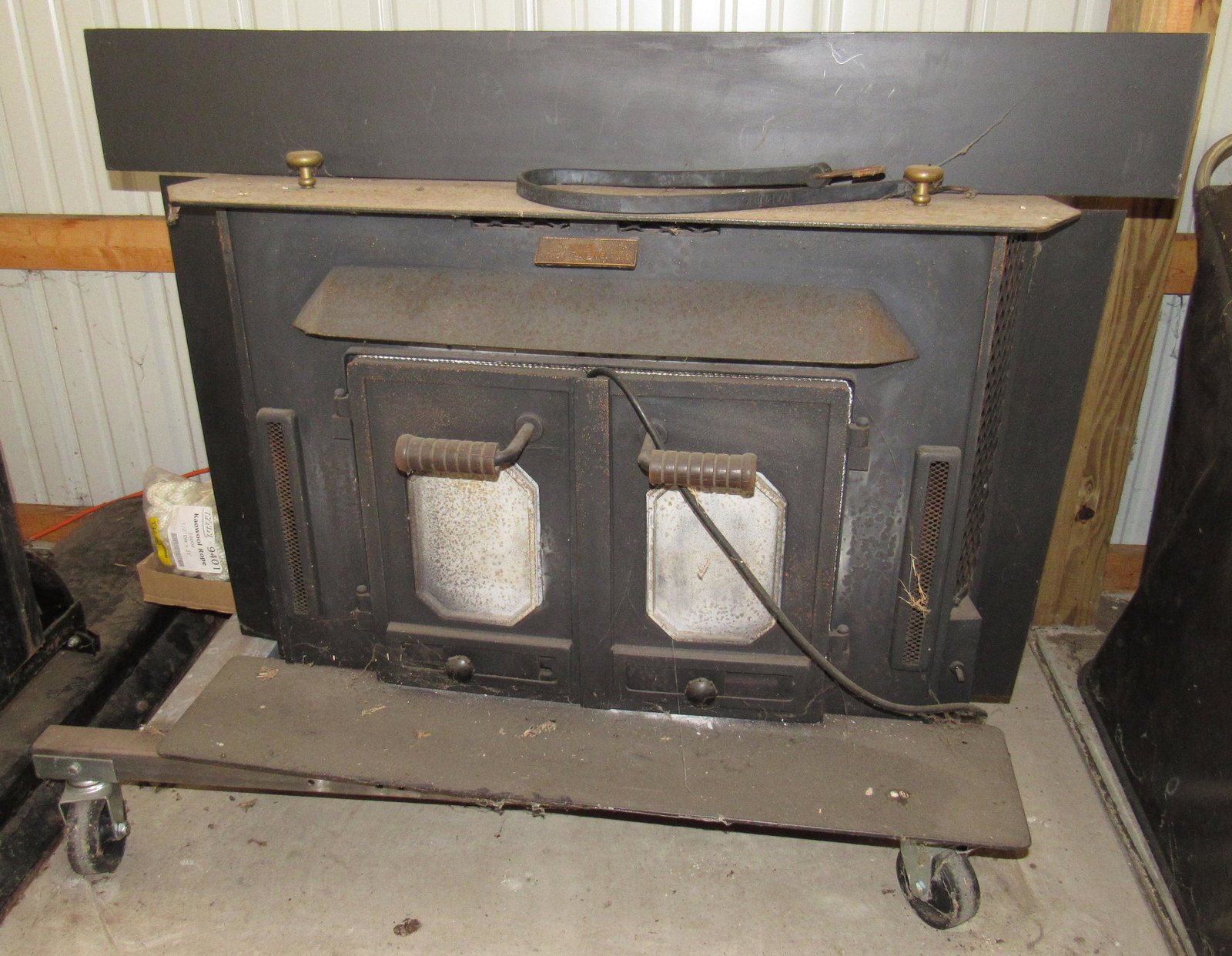 Buck Fireplace Wood Stove Insert: Overall dimensions are Approx 46" x 29" x 31" tall . Comes with dolly