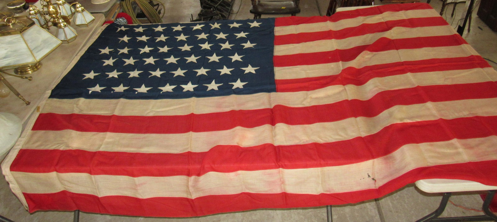 45 Star American Flag 6 1/4 x 12: Flag