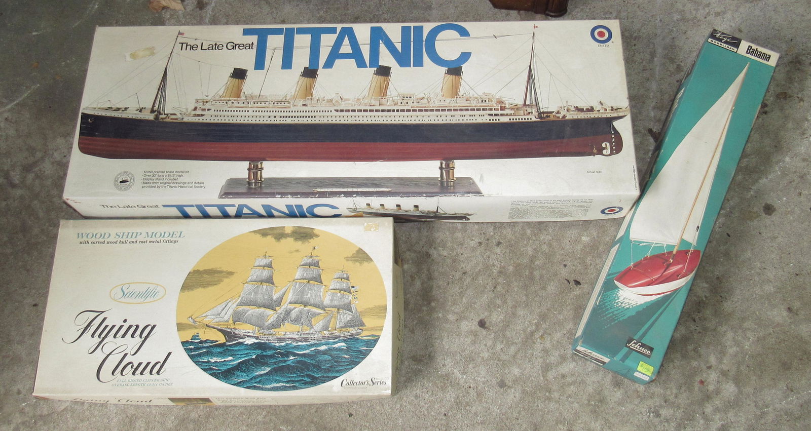 Entex Titanic Schuco Bahama Flying Cloud Boat Models: Boat Models