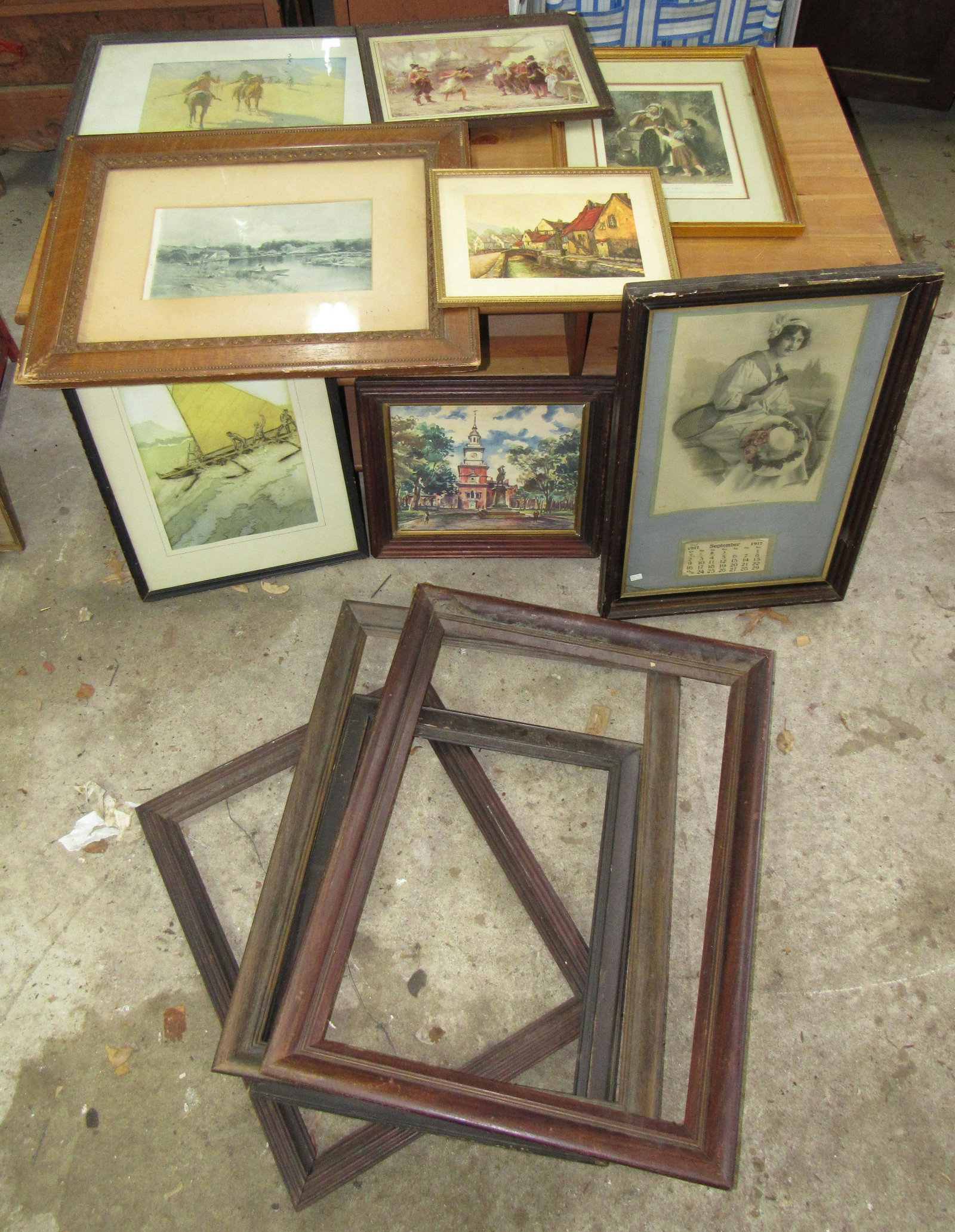 Prints and Picture Frames: Largest is approx 16" x 24"