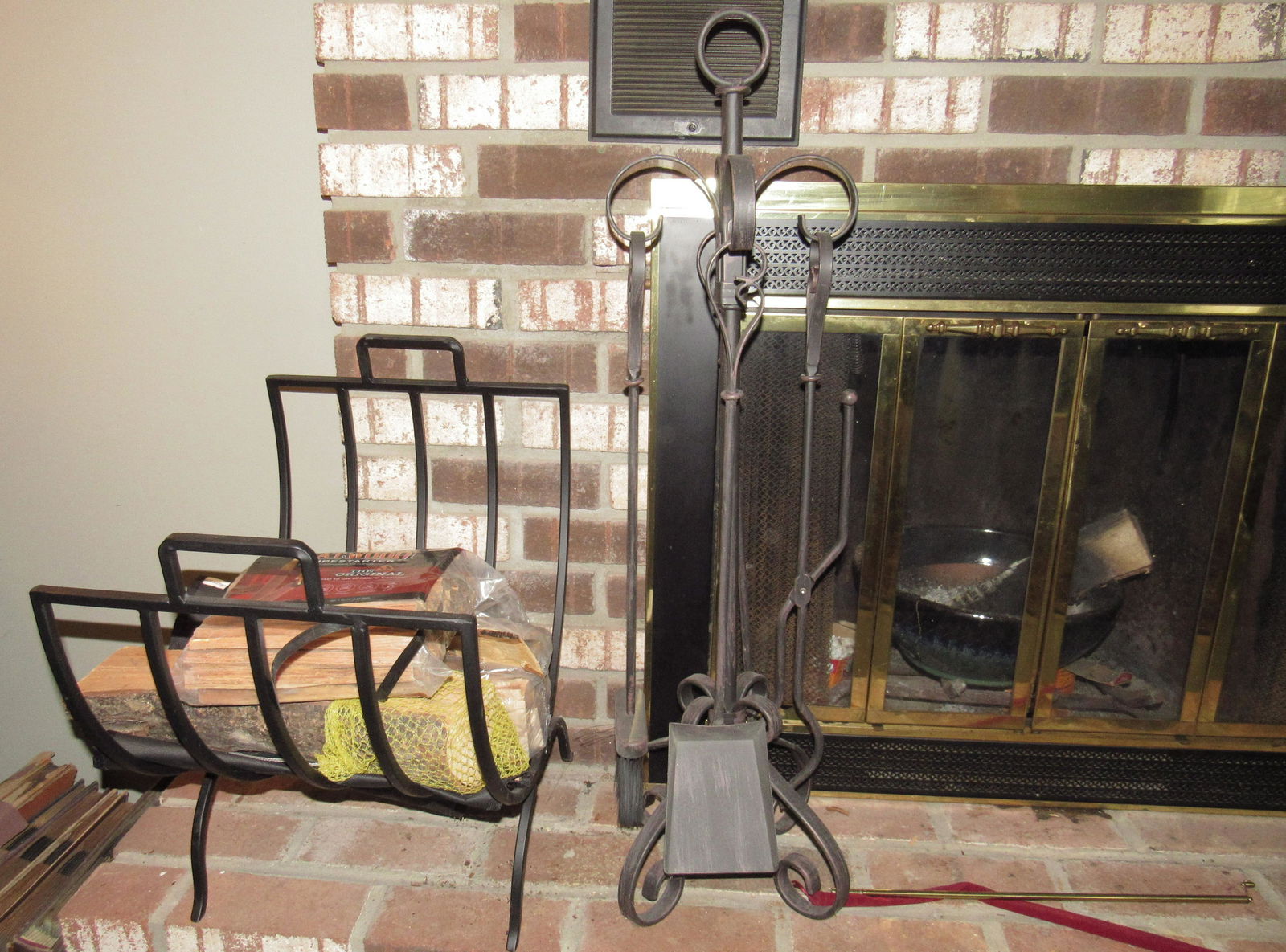 Long Brass Fireplace Lighter - Log Holder Fireplace Tools Brass Lighter Jun 23 2020 M J Stasak Jr Auction And Appraisal Service In Pa