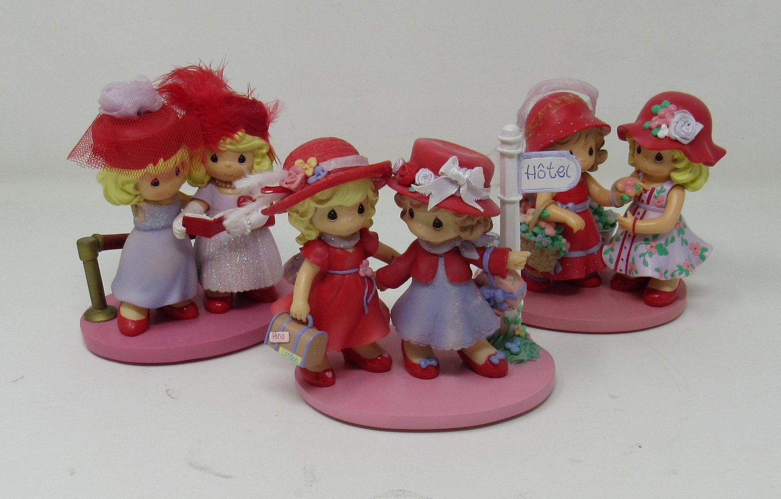 3 Precious Moments Hamilton Collection: Approx 3 1/2" tall