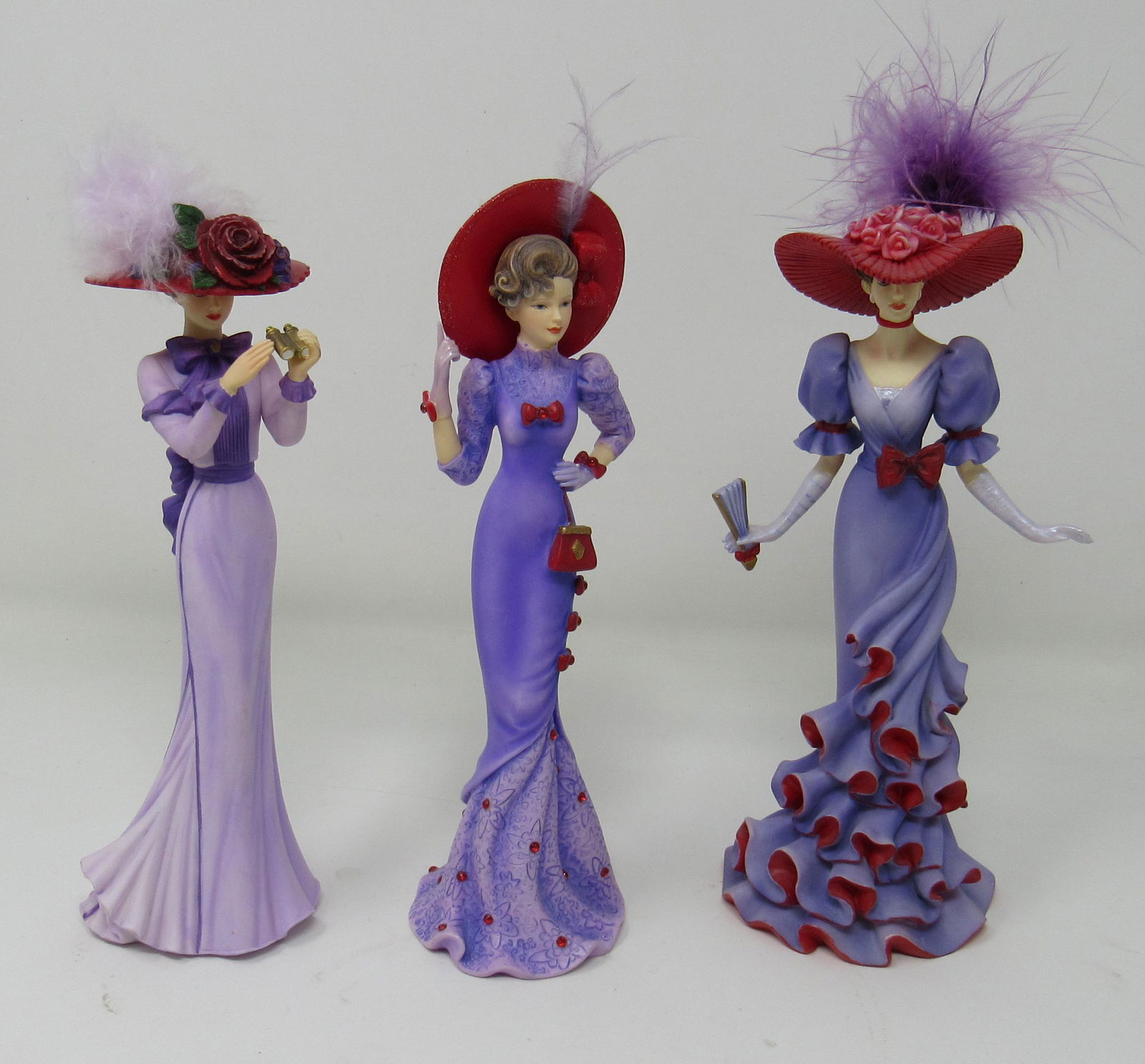 3 Thomas Kinkade Portraits of Style and Grace: Apprx 7 1/2" tall