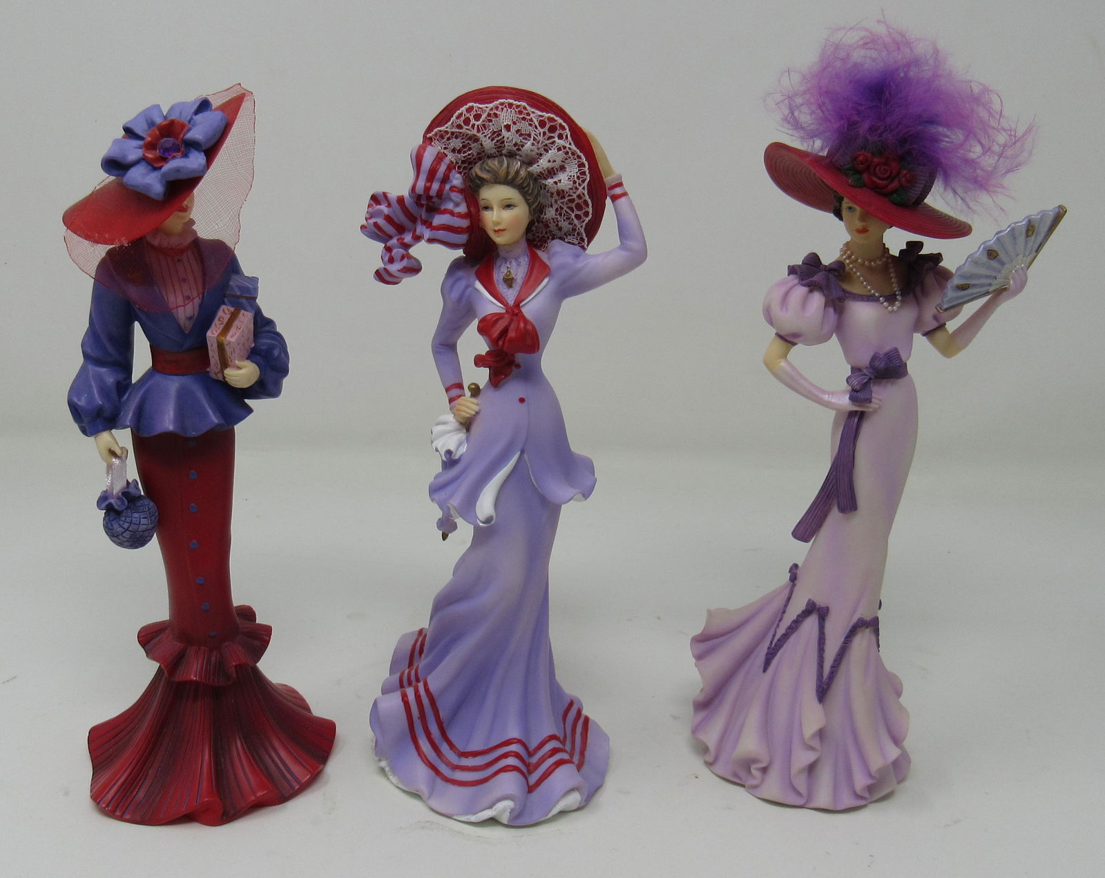 Thomas Kinkade Portraits of Style and Grace: Figures are approx 7 1/2" tall