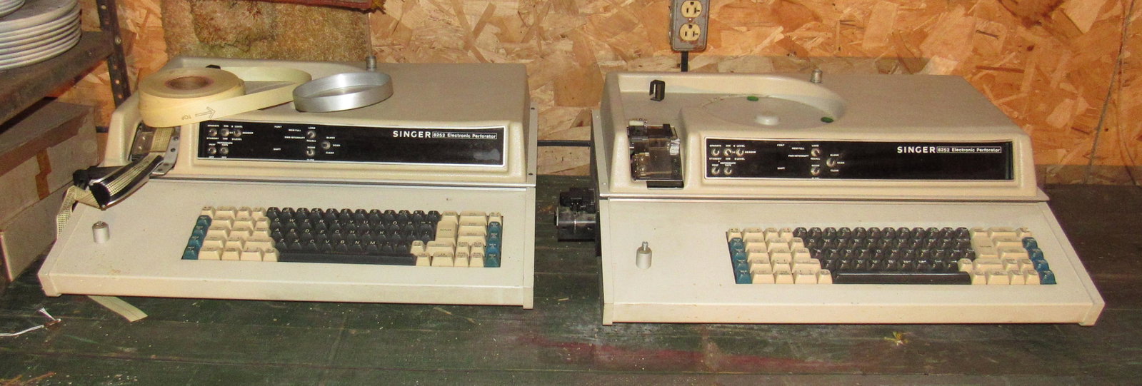 3 Singer 8252 Electronic Perforators: Getting both