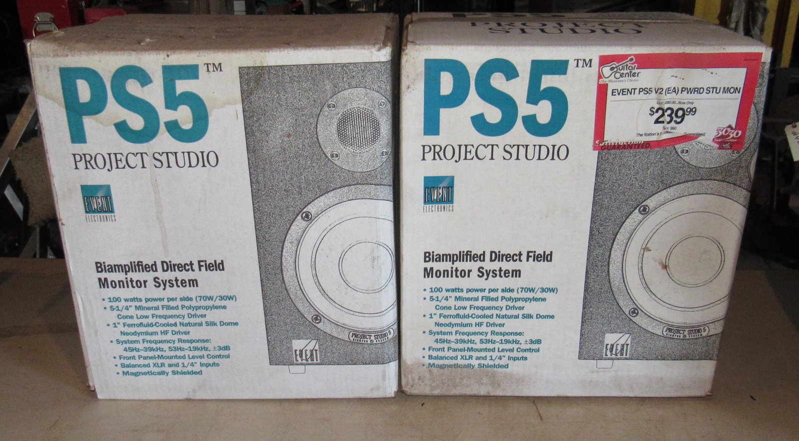 Project Studio PS5 Field Monitor System Speakers: Speakers are new in box