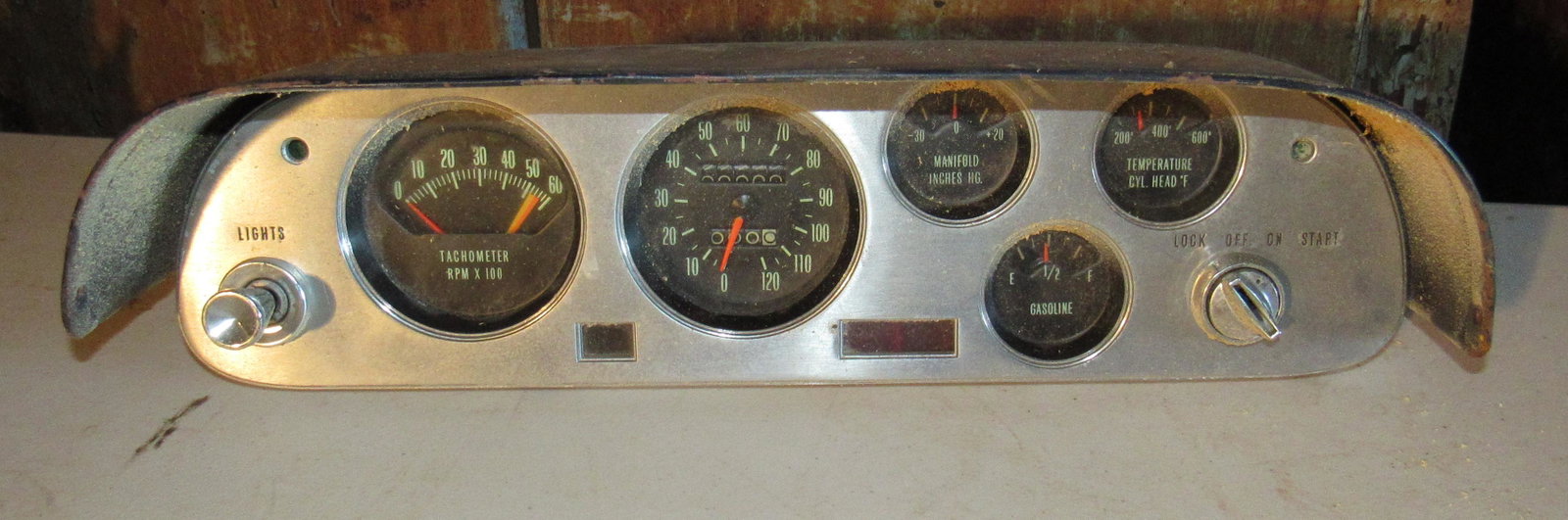 1962-64 Chevrolet Corvair Spyder Dash Instrument: Sold as pictured