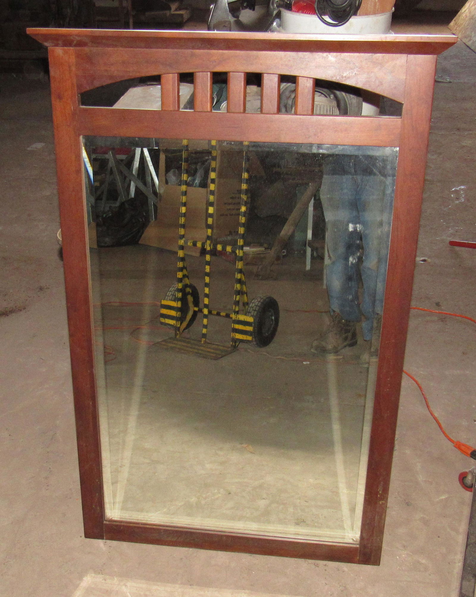 Ethan Allen Mirror w/ Beveled Edge: Approx 30 1/2" x 46" .