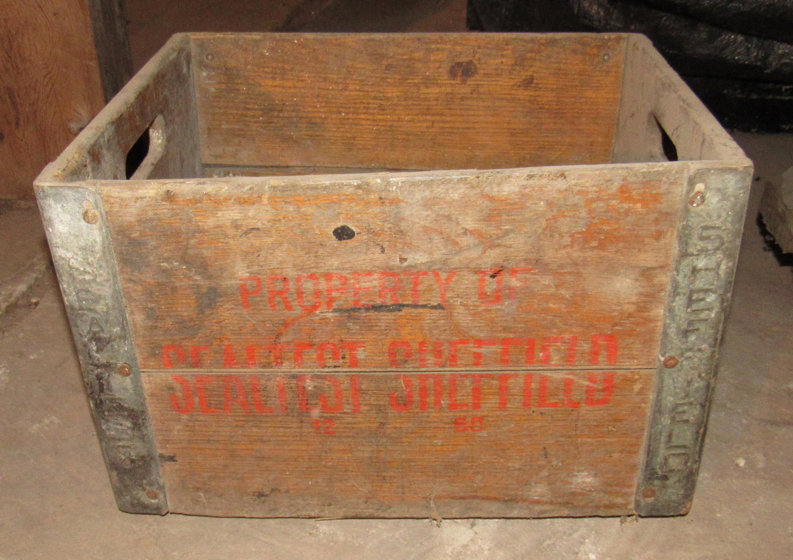 Sealtest Wooden Milk Crate: Wood Crate
