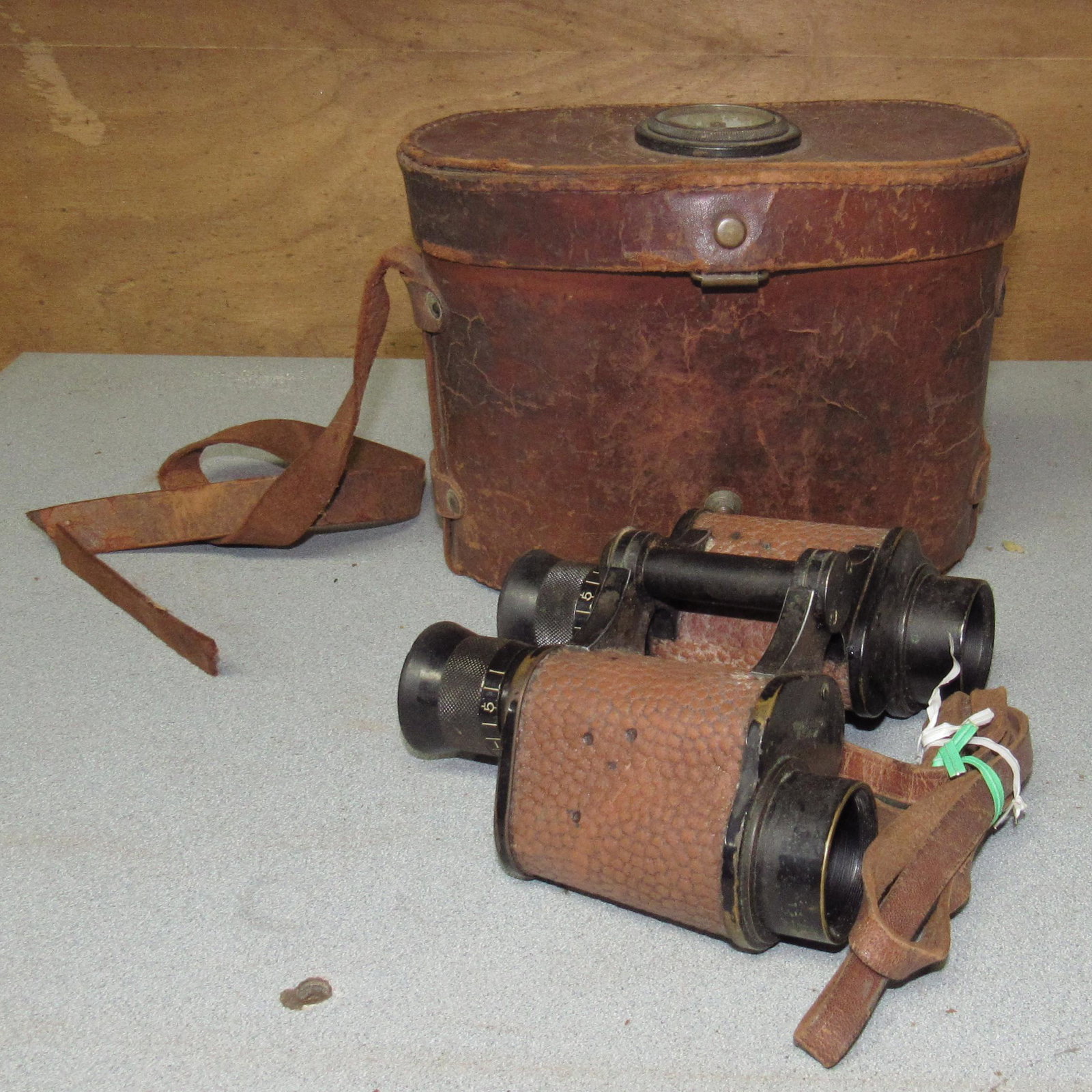 US Naval Gun Factory Binoculars Annex: Comes with leather case w/ compass