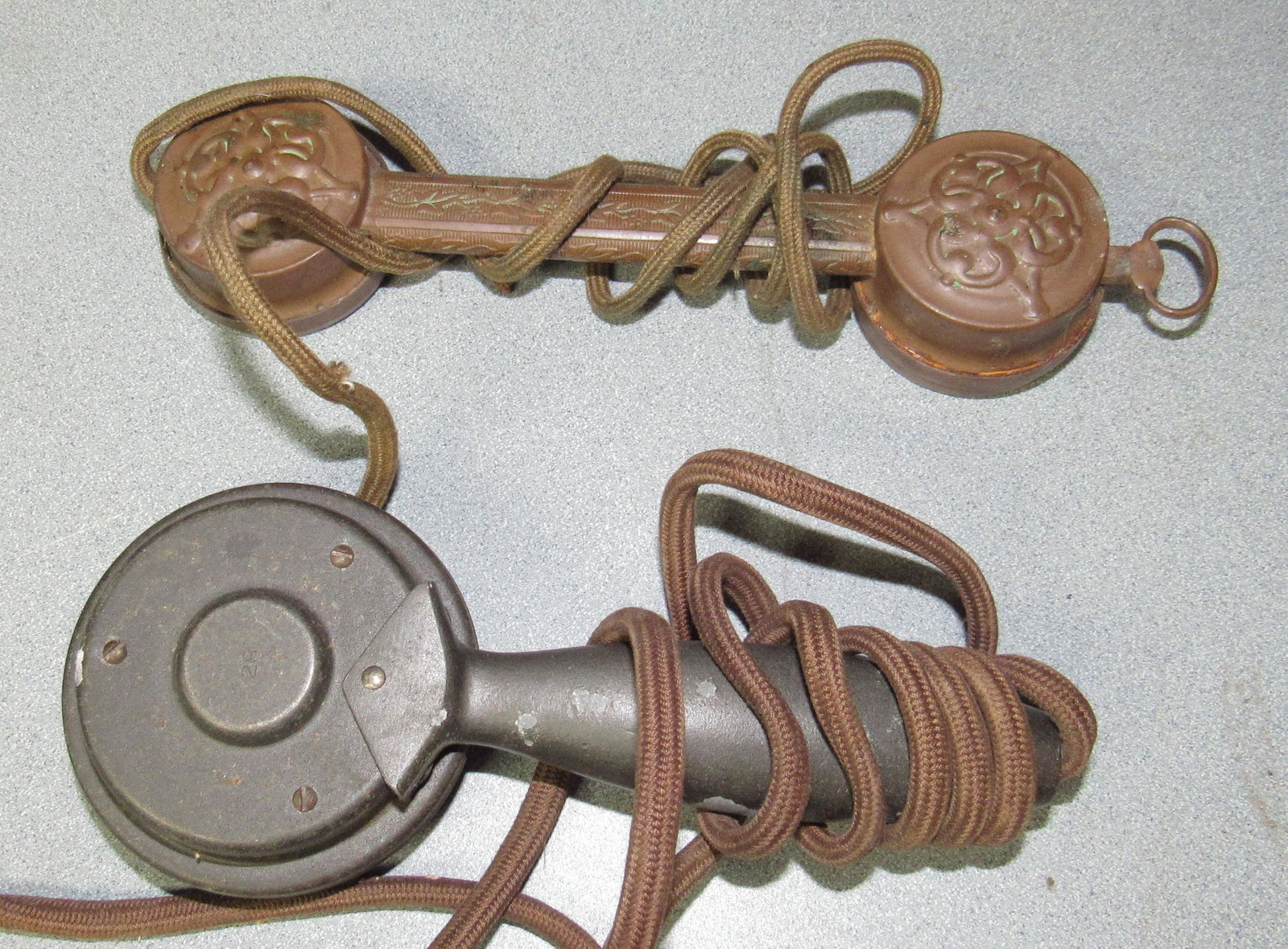 Microphone & Copper Phone Headset: Headset is apprx 8" long