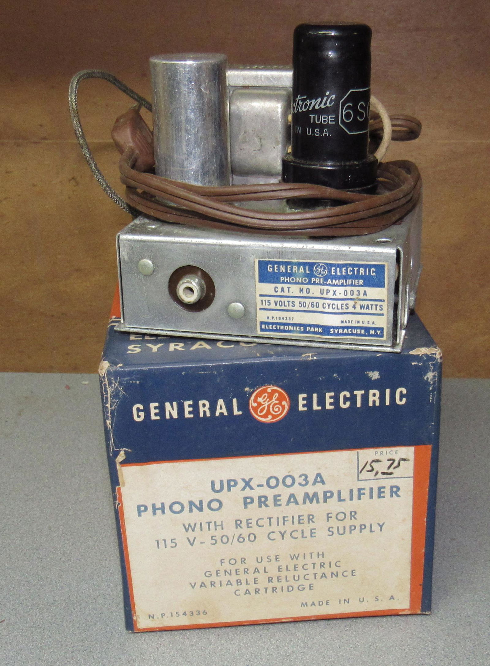 General Electric Phono Preamplifier UPX-003A: In original box