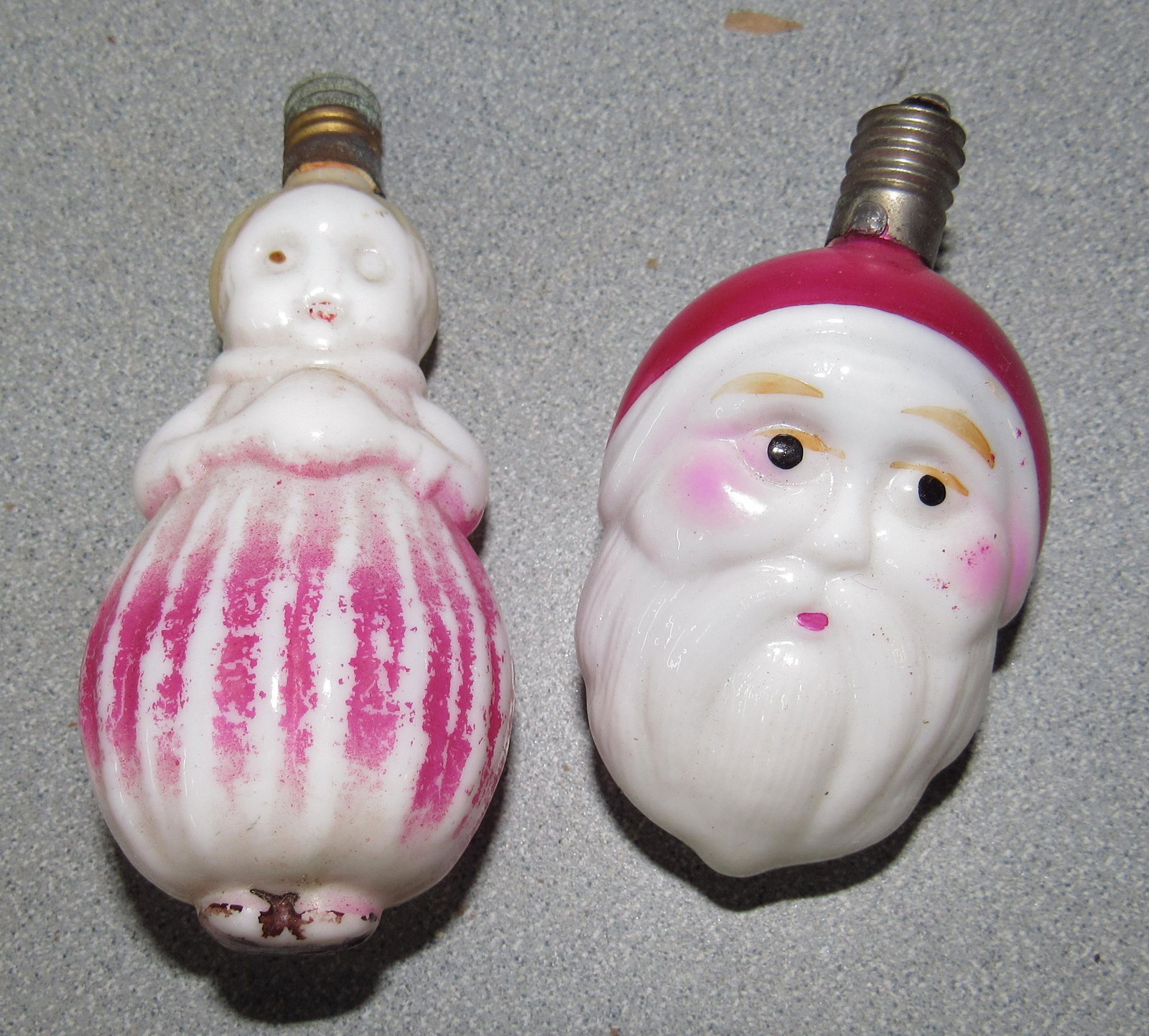Figural Christmas Lights: Longest is apprx 3 1/8" long