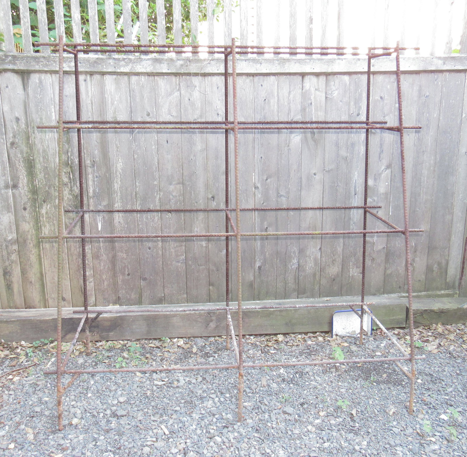 Rebar Shelf / Rack: Approx 26" x 60" x 60" tall