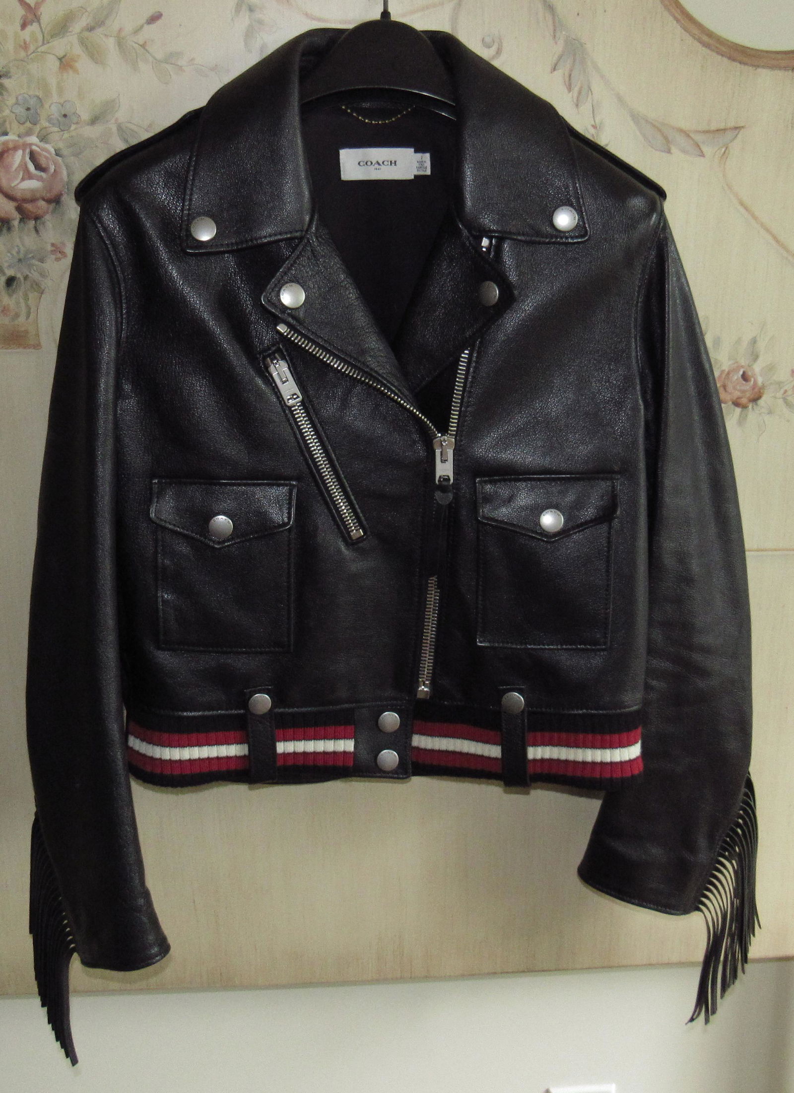 Coach Leather Jacket: Size 2