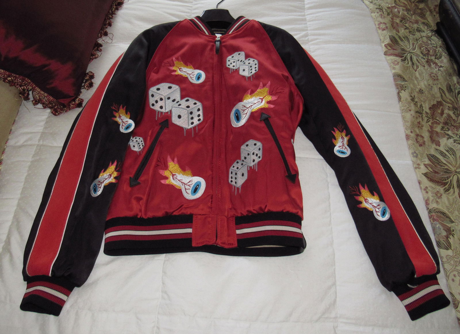 Coach Tough Luck Jacket: Approx 18 1/2" pit to pit and 25 1/2" total length