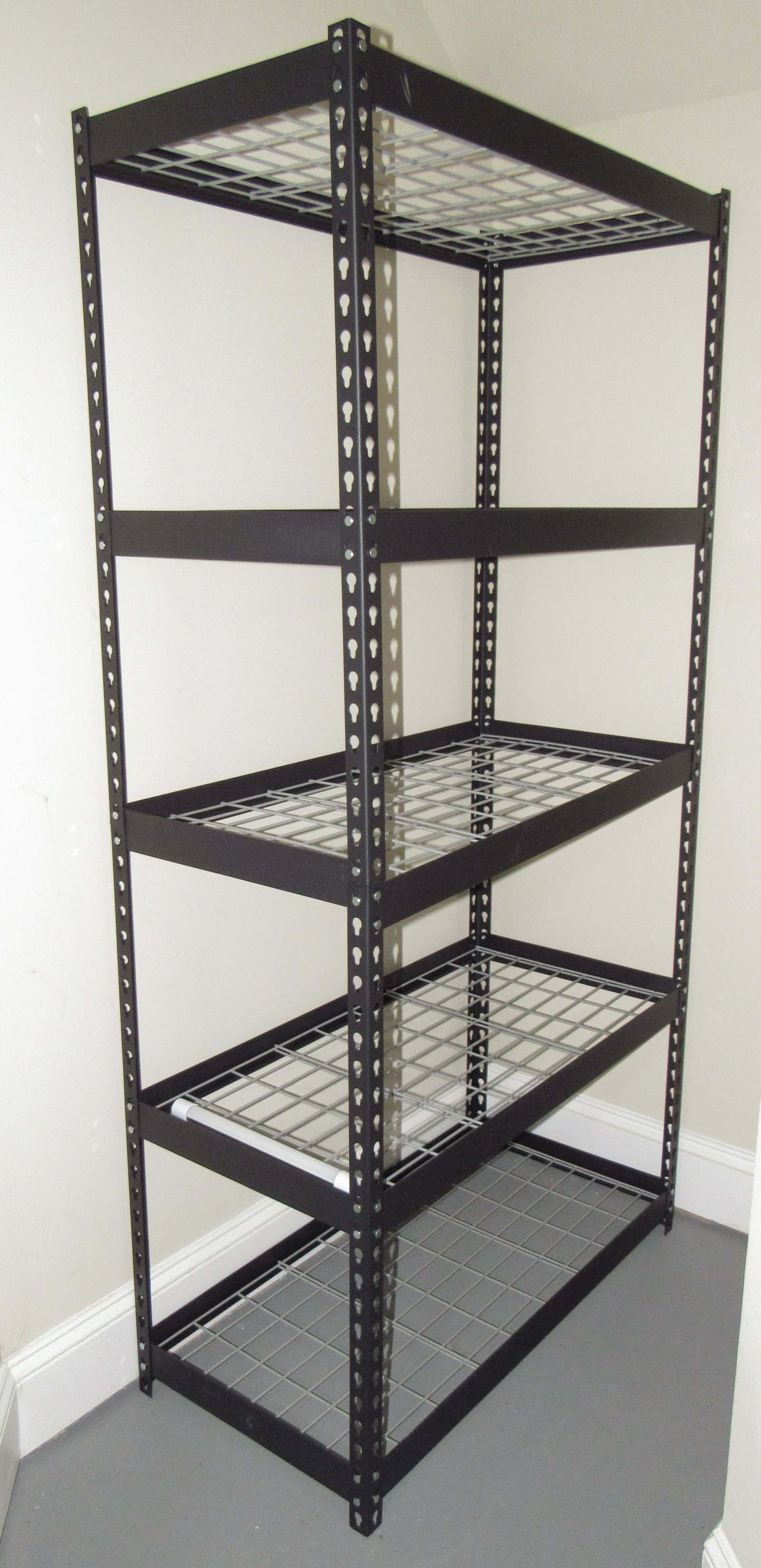 Metal Shelf: Apprx 18" x 36" x 72" tall