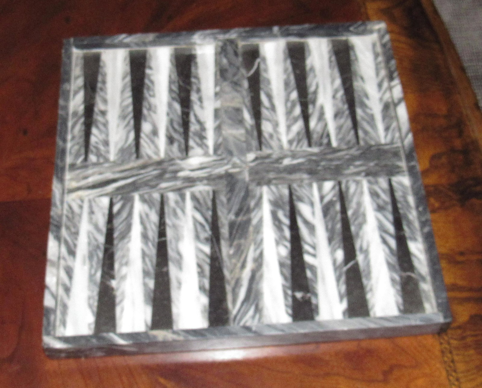 Marble Game Board: Apprx 13 1/2" x 13 1/2" x 1"