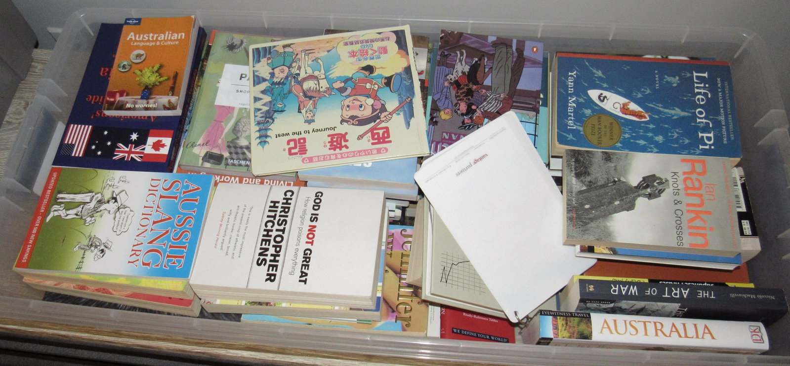 2 Totes of Books: Getting all pictured