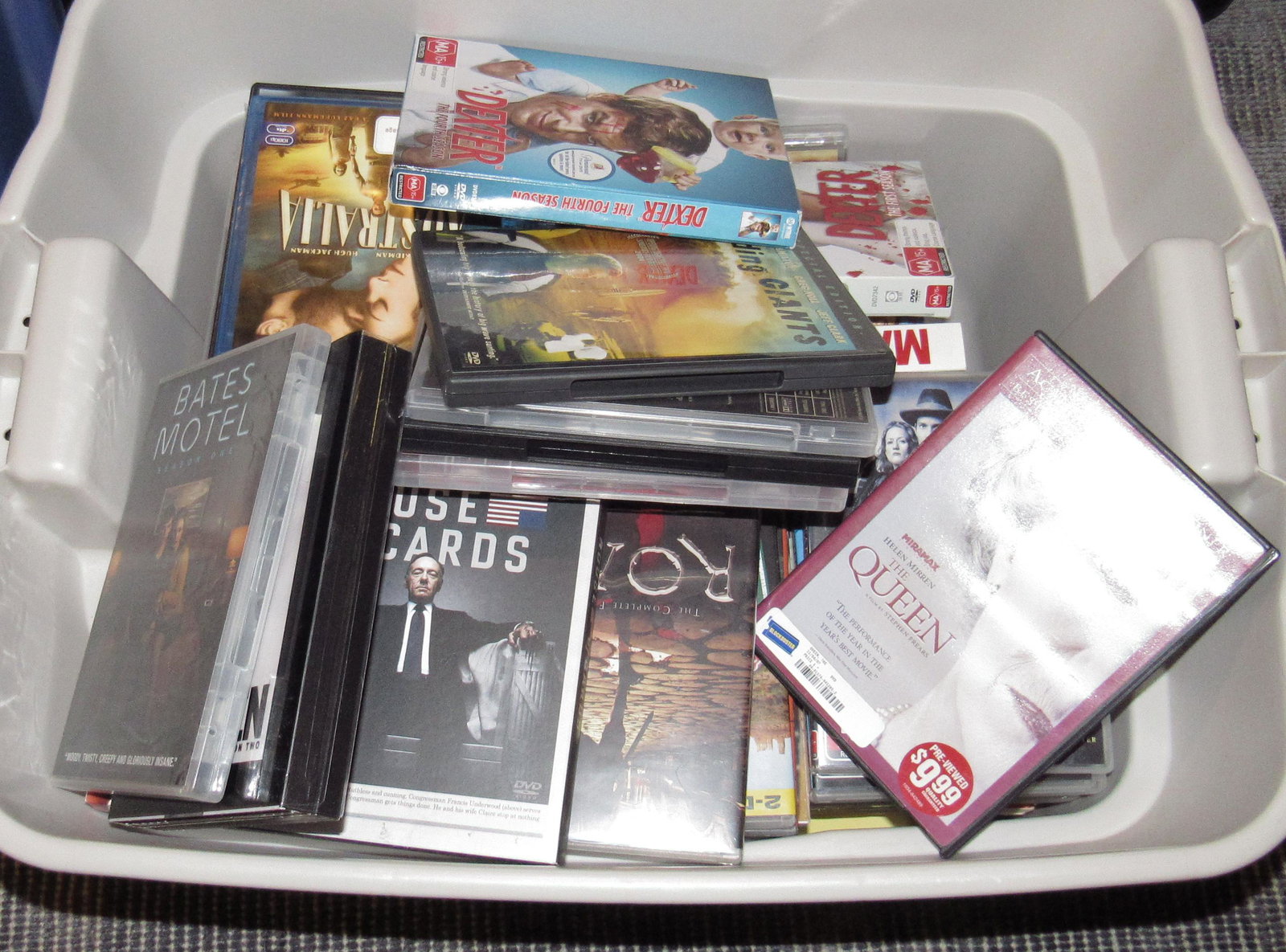 Tote Full of DVD's: Getting all in tote