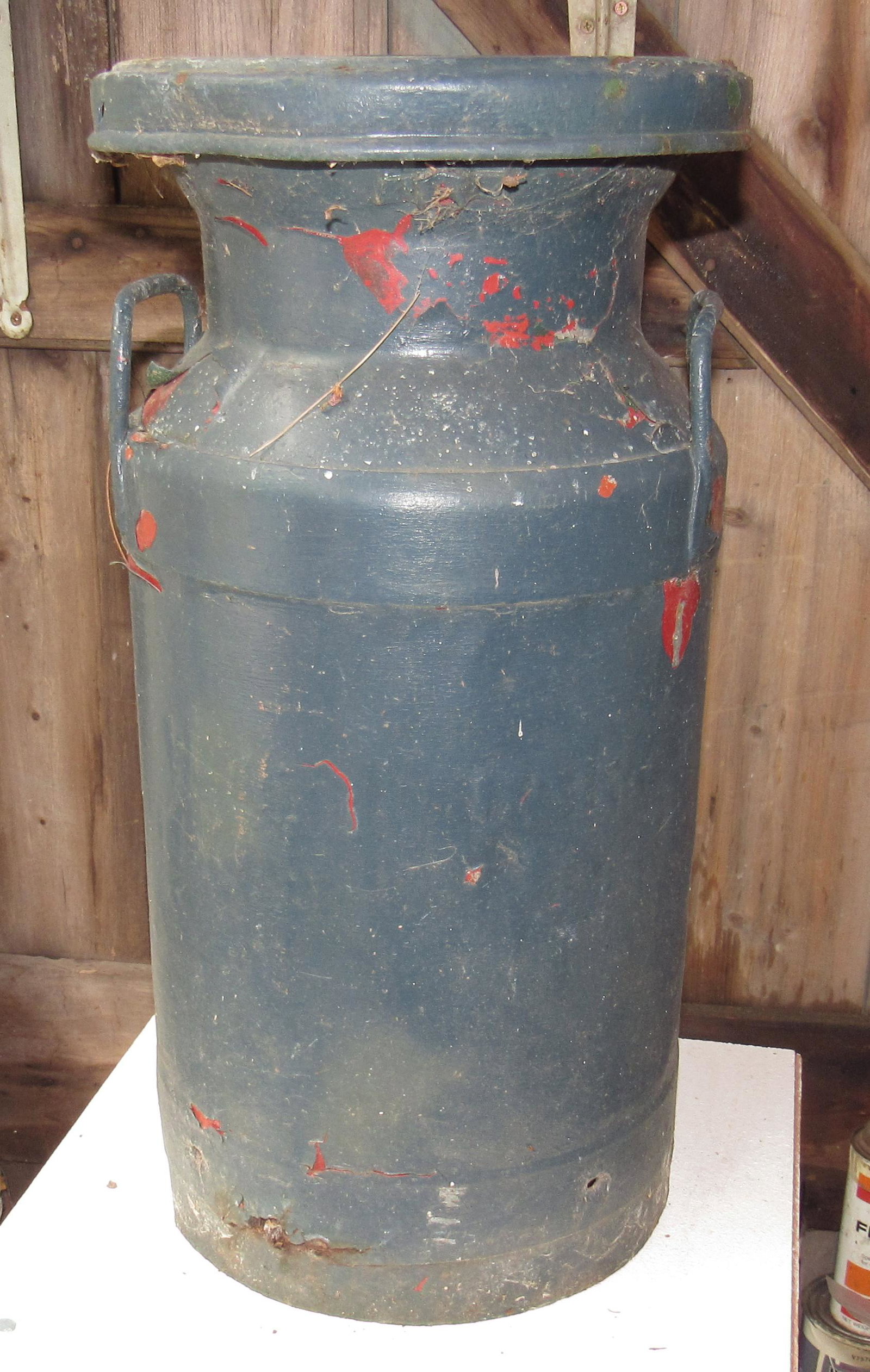 Wilson Dairy Atlantic City NJ Milk Can: Apprx 10 1/2" in diameter and 21" tall