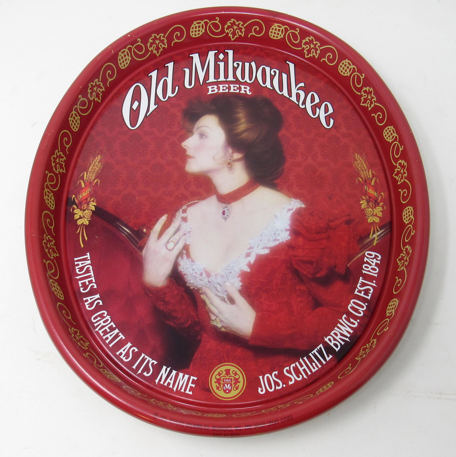 Old Milwaukee Beer Tray: Apprx 12 1/2" x 15"