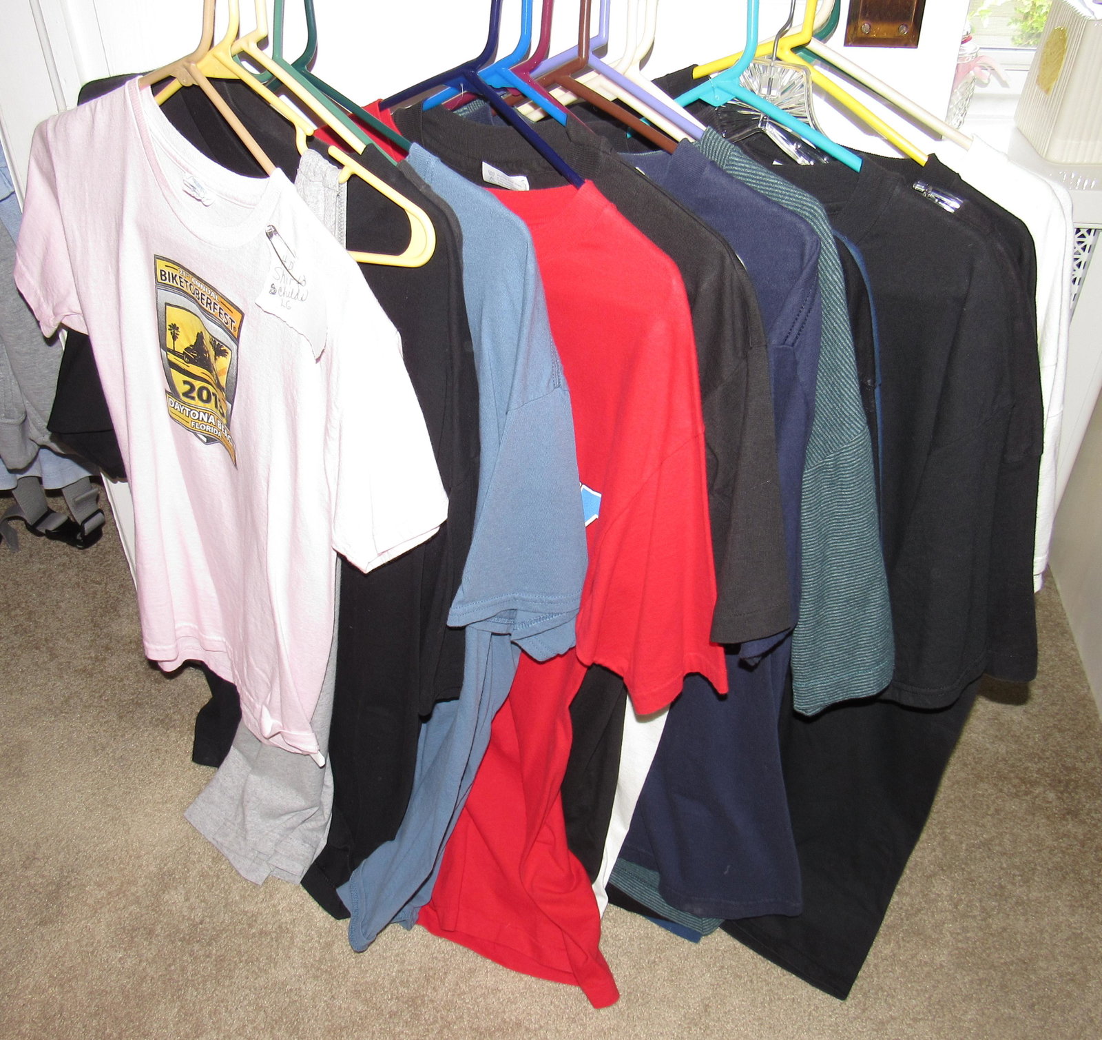 Mens Harley Davidson Shirts Bandanas: Mostly Large and X Large. There is a womens medium.