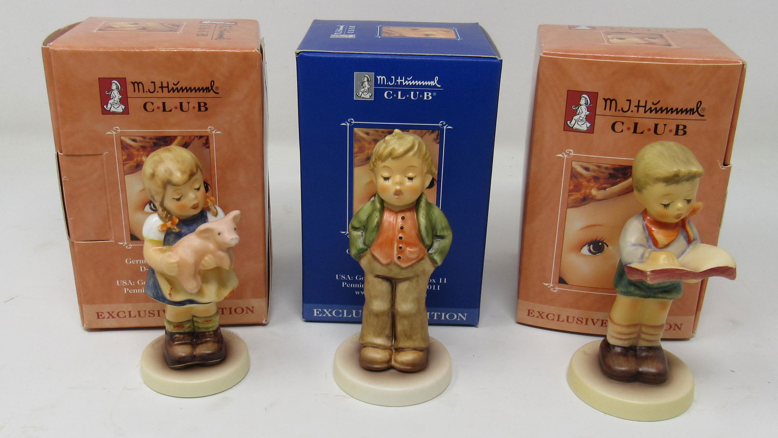 3 Hummel Club Goebels: Apprx 4" tall