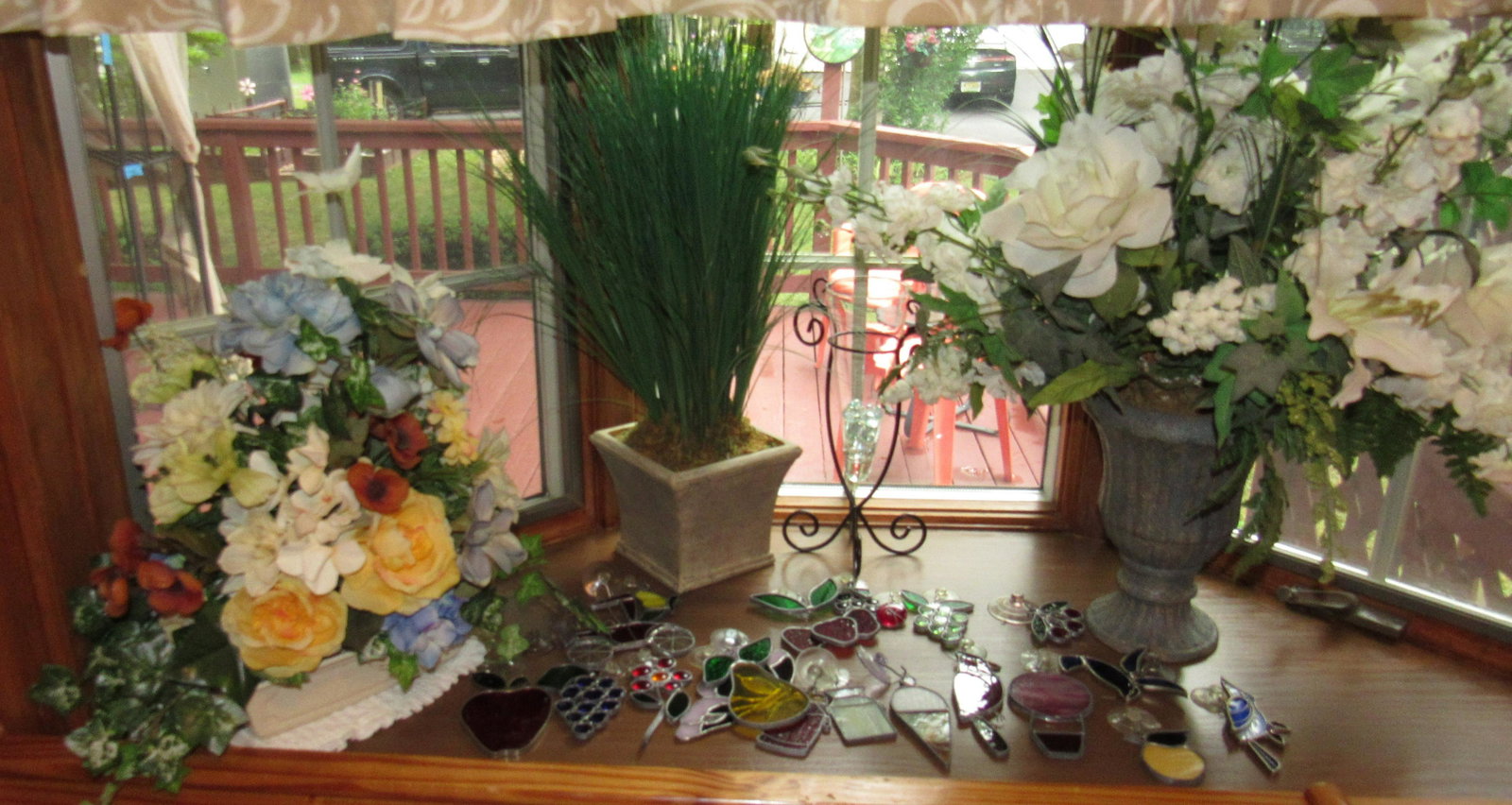 Artificial Flowers and Sun Catcher: Getting all pictured