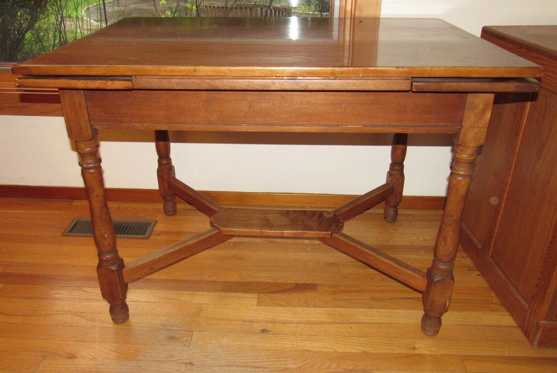 Table: Approx 29 1/2" x 42" x 29 1/2" tall. Opens up approx another 20"