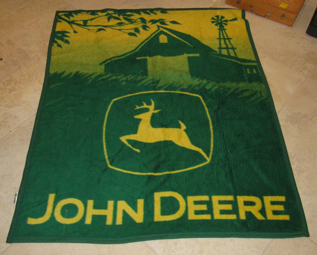 John Deere Tractor Blanket: Approx 48" x 57"