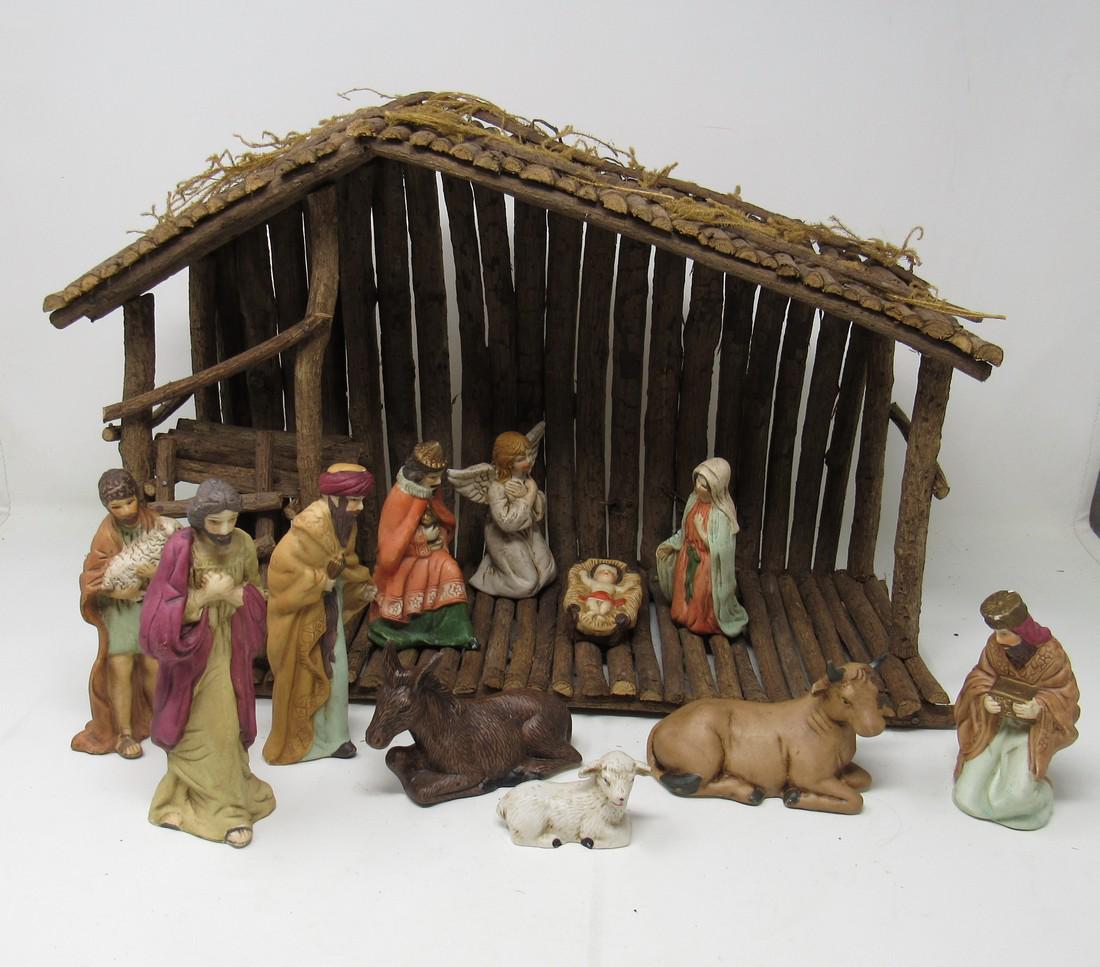Nativity Set: Tallest figure is approx 6" tall. Made in China