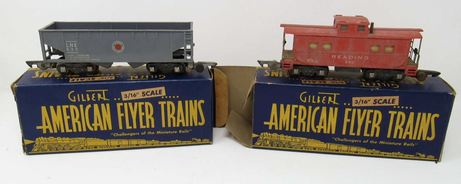 American Flyer 632 Hopper 630 Reading Caboose Trains: Getting both