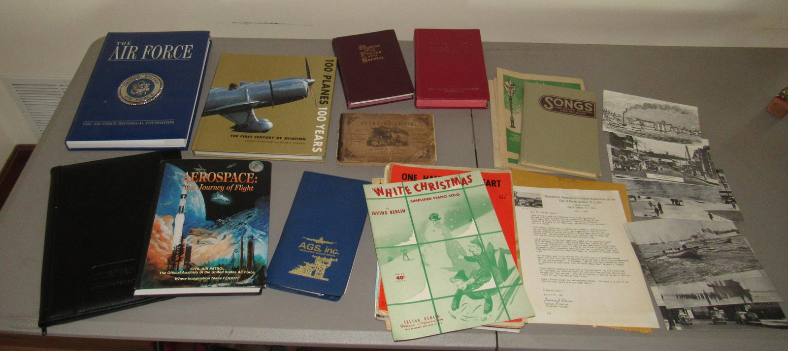 Air Force Airplane Misc Books and Sheet Music: Getting all pictured
