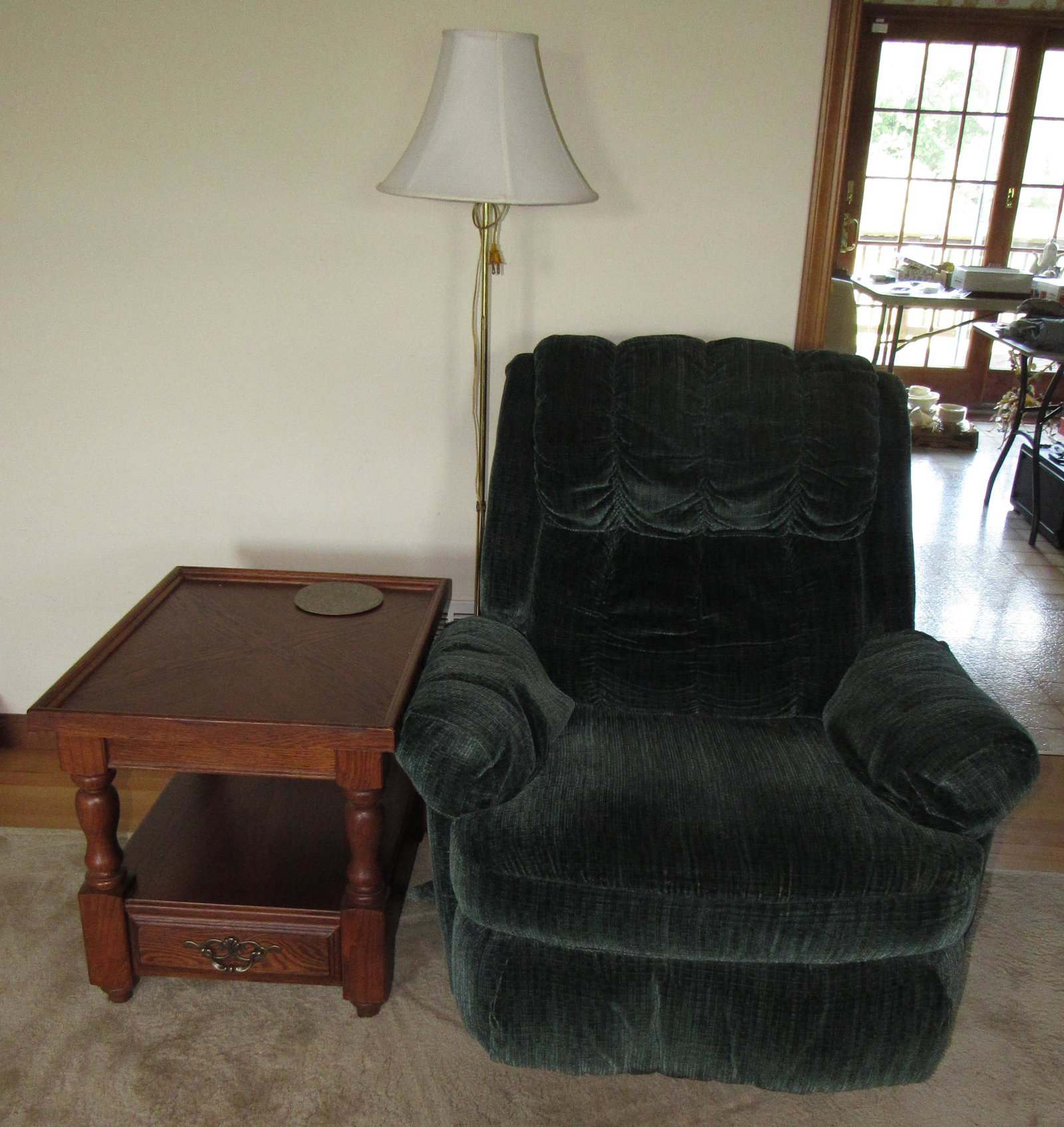 Recliner End Table and Floor Lamp: Take what you want and leave the rest