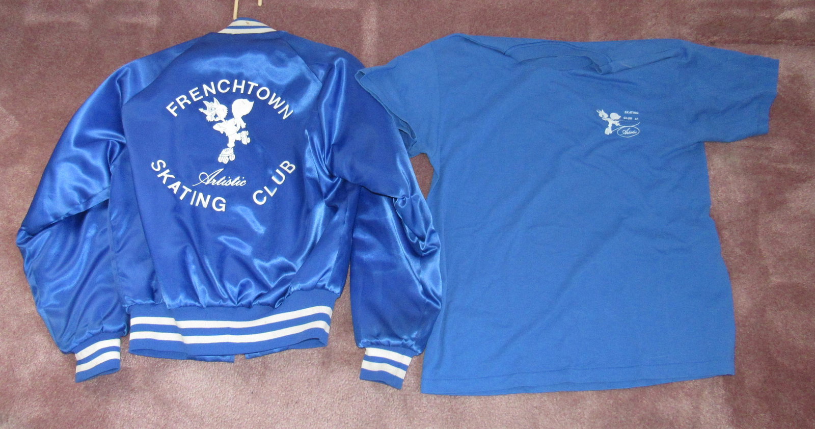 Vintage Frenchtown Skating Club Shirt and Jacket: Jacket is size small.